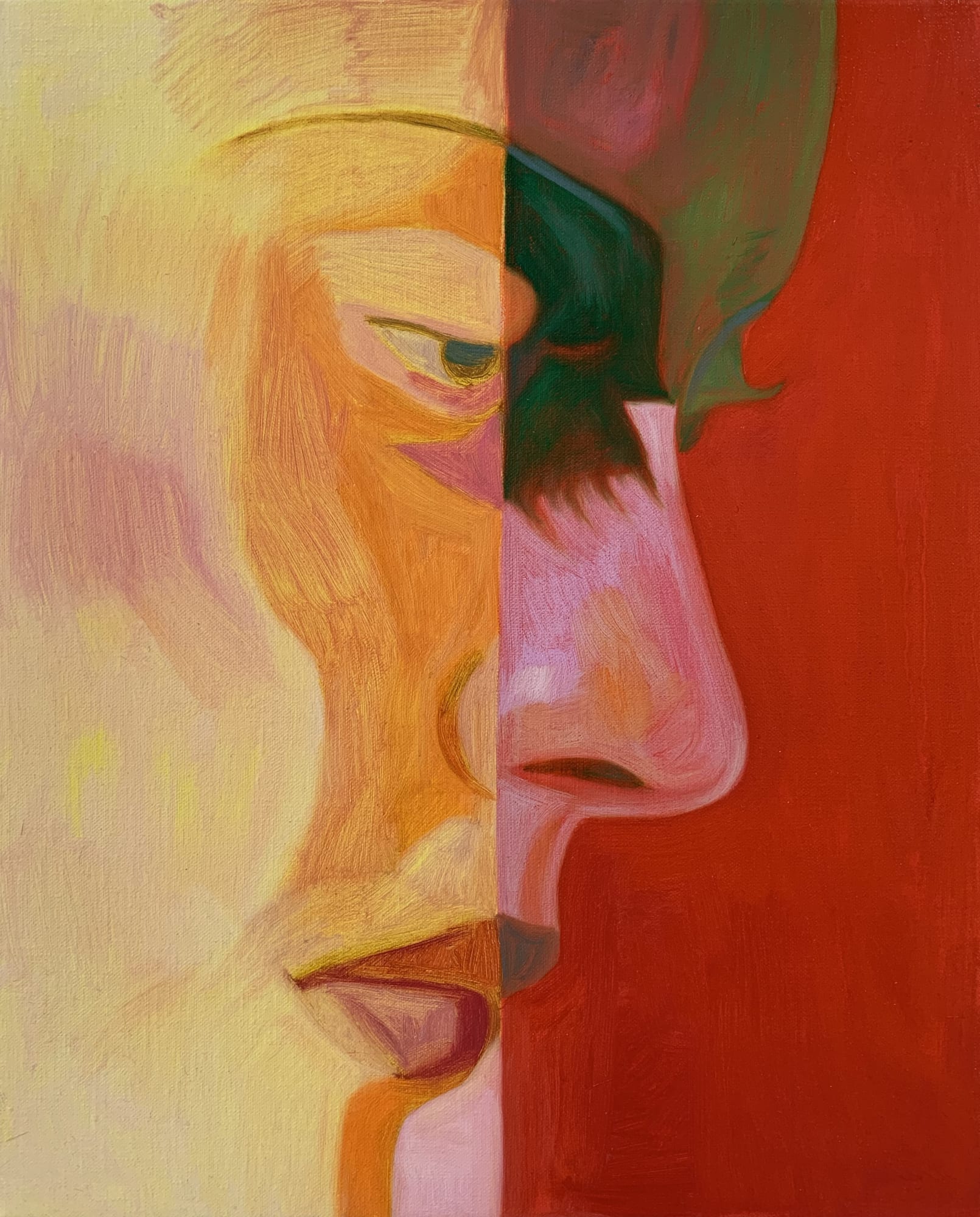 Inès Longevial, Domino Yellow Red, 2021