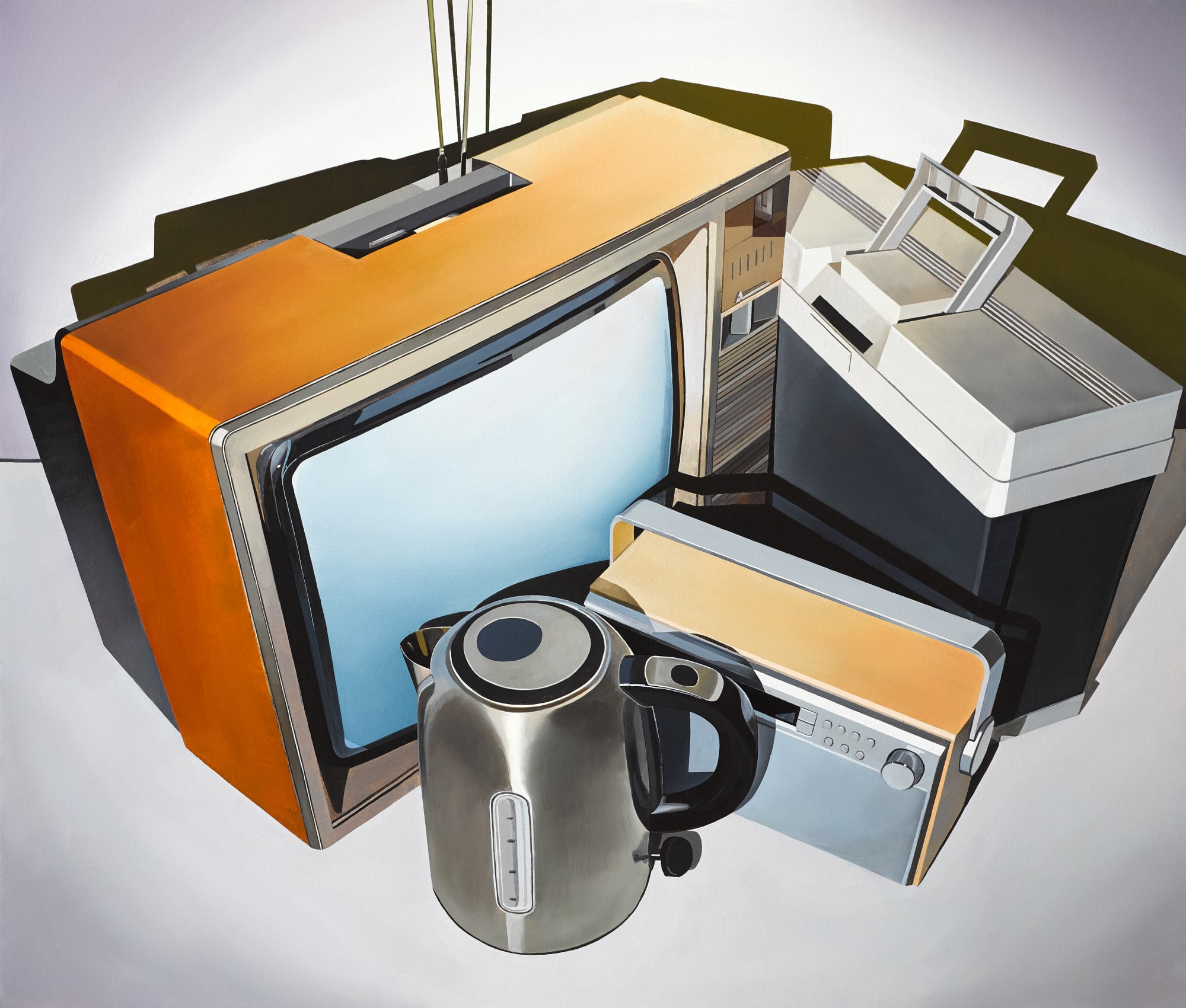 William O'Neill, Cluster (TV, Kettle, Filing cabinet and Radio), 2020