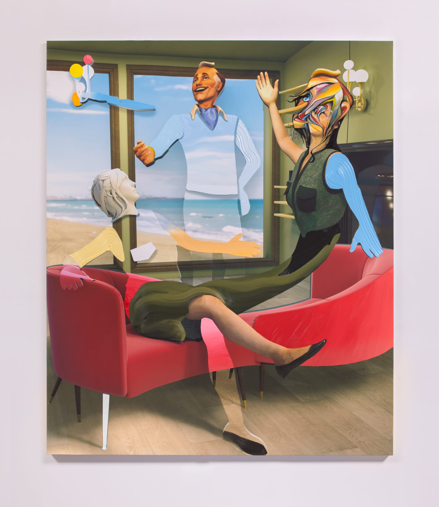 Pieter Schoolwerth, Ghosting the Dandy (Rigged #19), 2021