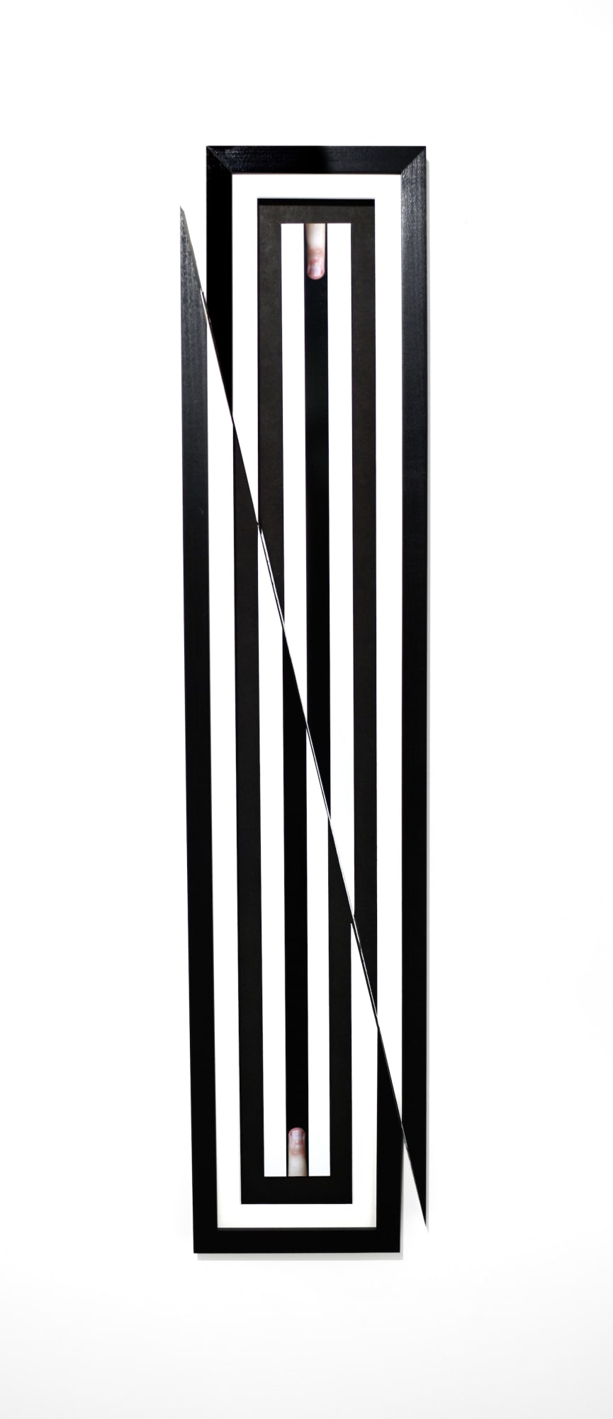 Jonny Briggs, Contradiction 2 (artist's index finger on black velvet), 2022