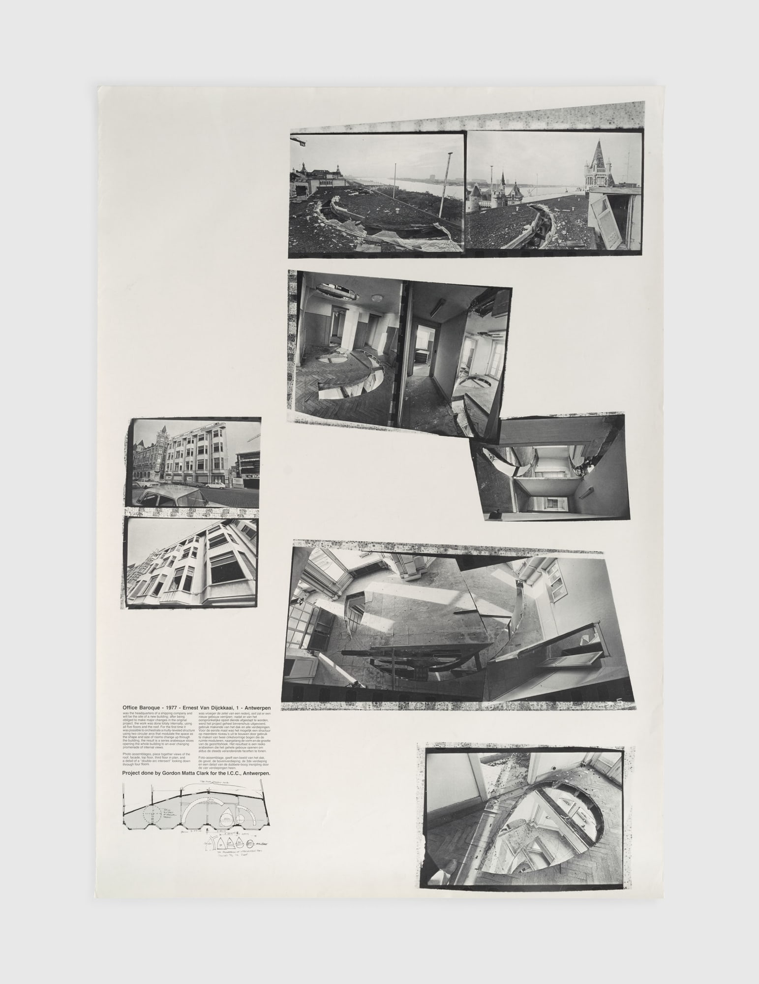 Gordon Matta-Clark, Poster for Office Baroque, 1977