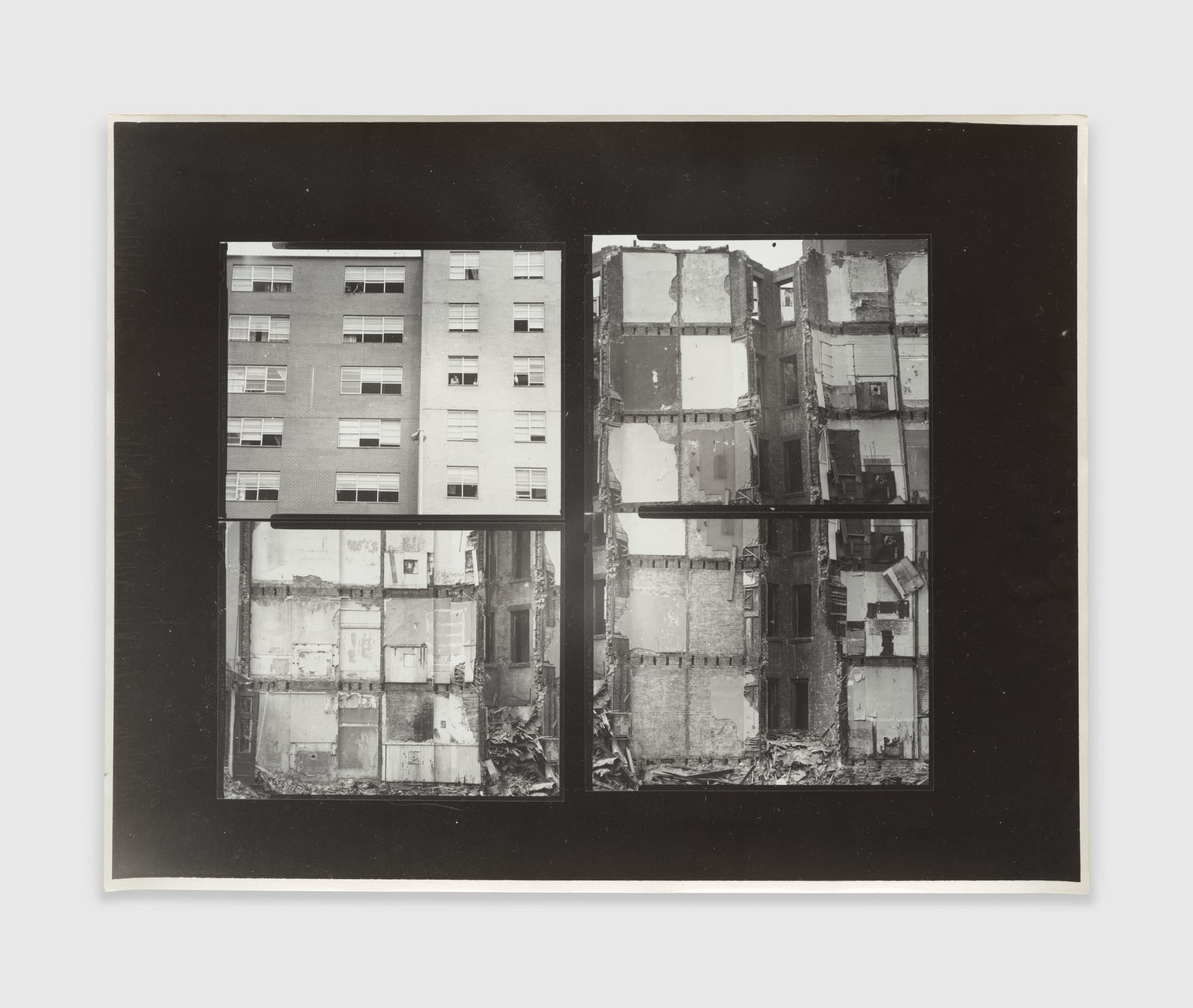 Gordon Matta-Clark, Walls (Wallspaper Book Cover Test Print), 1972