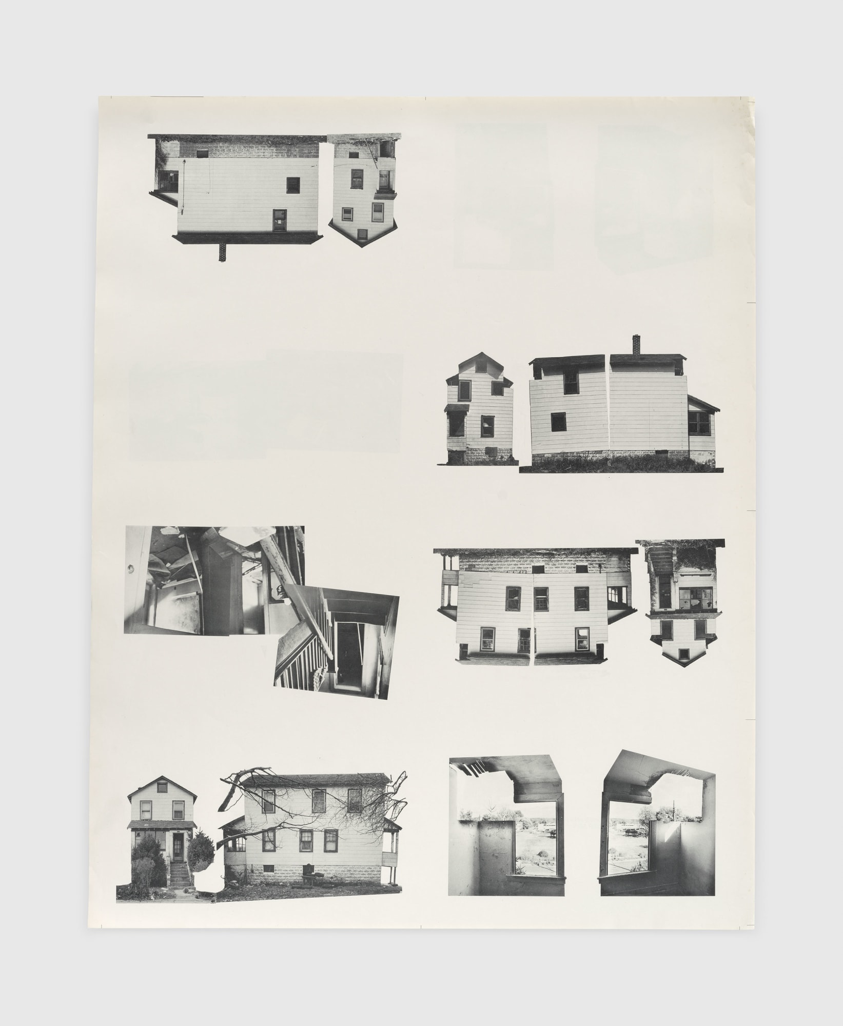 Gordon Matta-Clark, Splitting Book, Uncut book pages, 1974