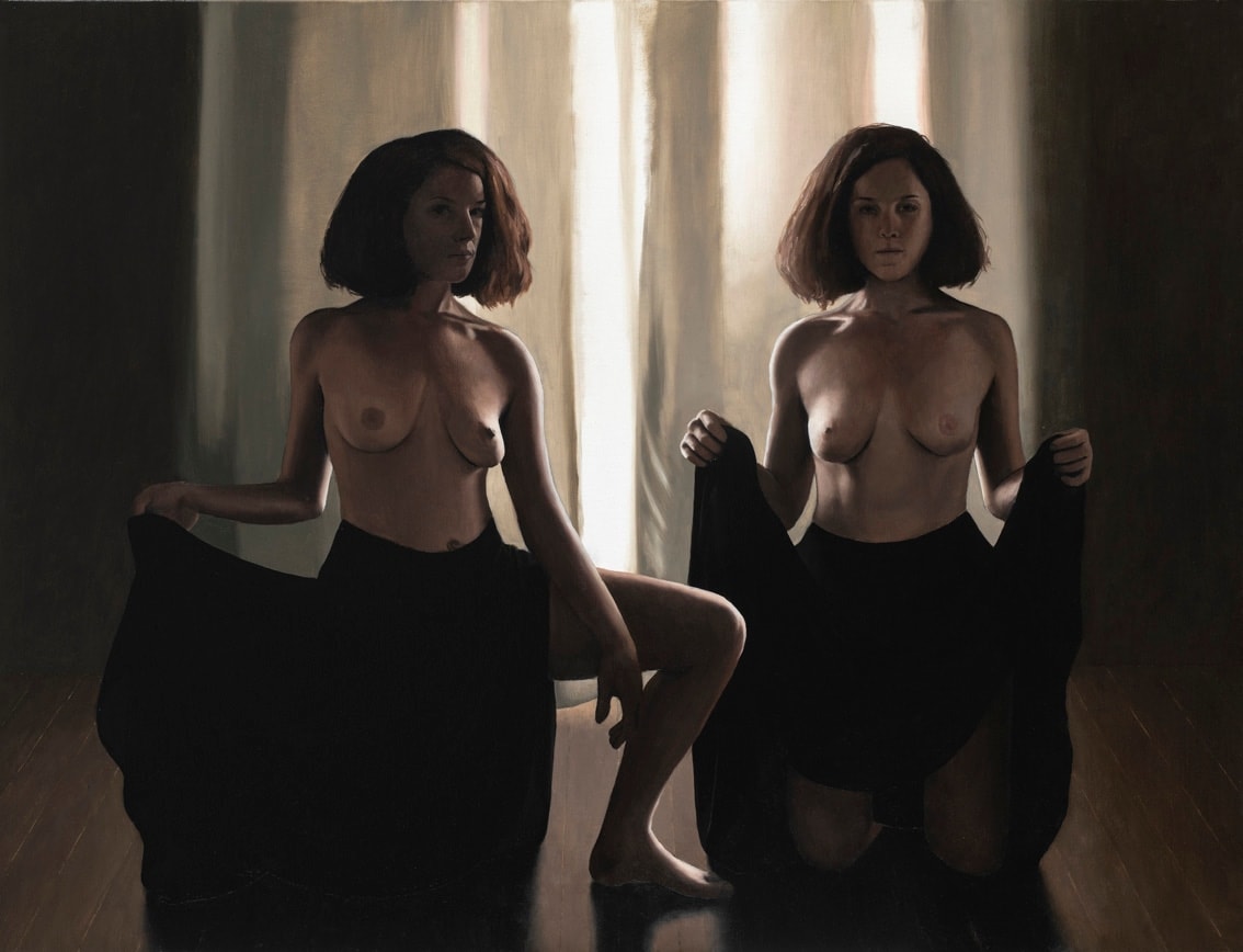 François Malingrëy, Les deux femmes à contre-jour, 2024