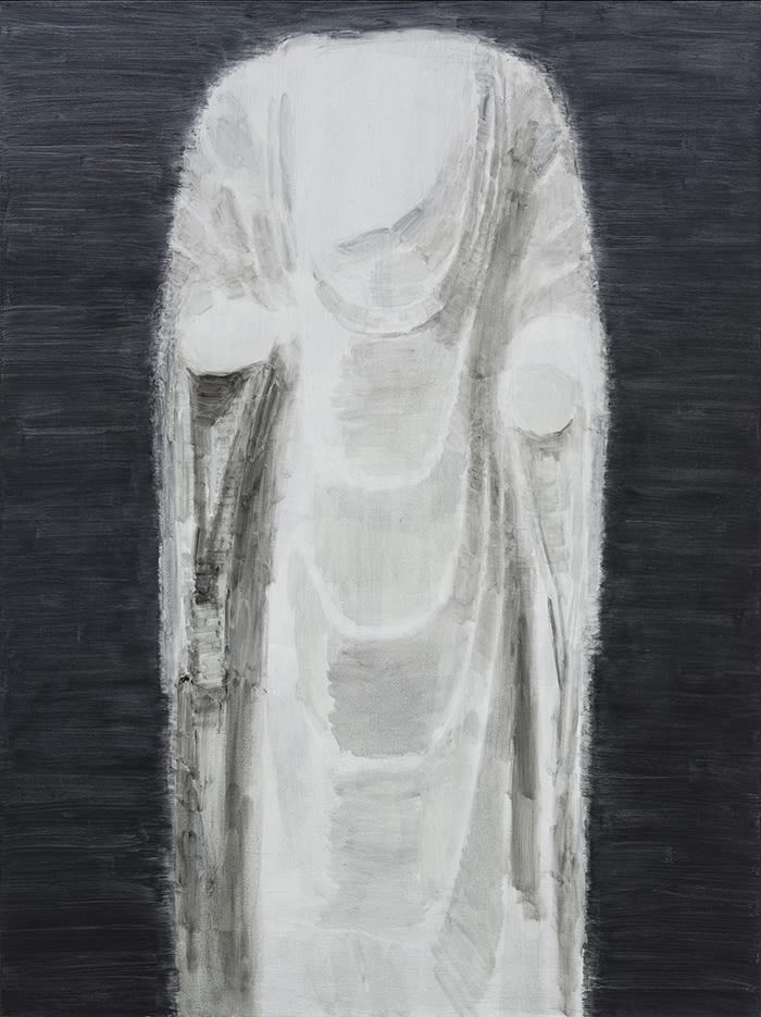 Shi Zhiying 石至瑩, White Marble Figure of Buddha No.4, 2014