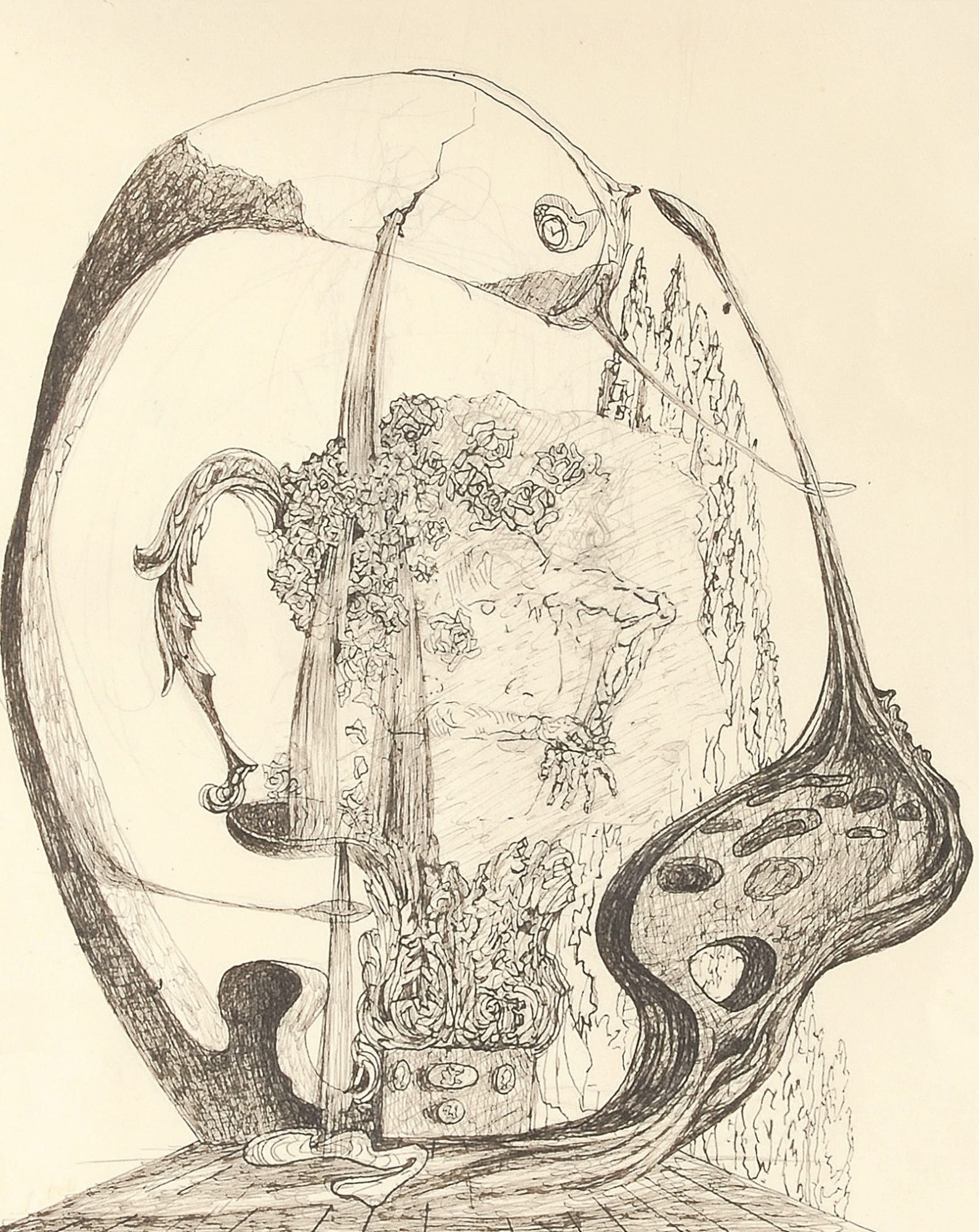 Salvador Dali, Study for Portrait of the Viscountess Marie-Laure de Noailles, c.1931-32