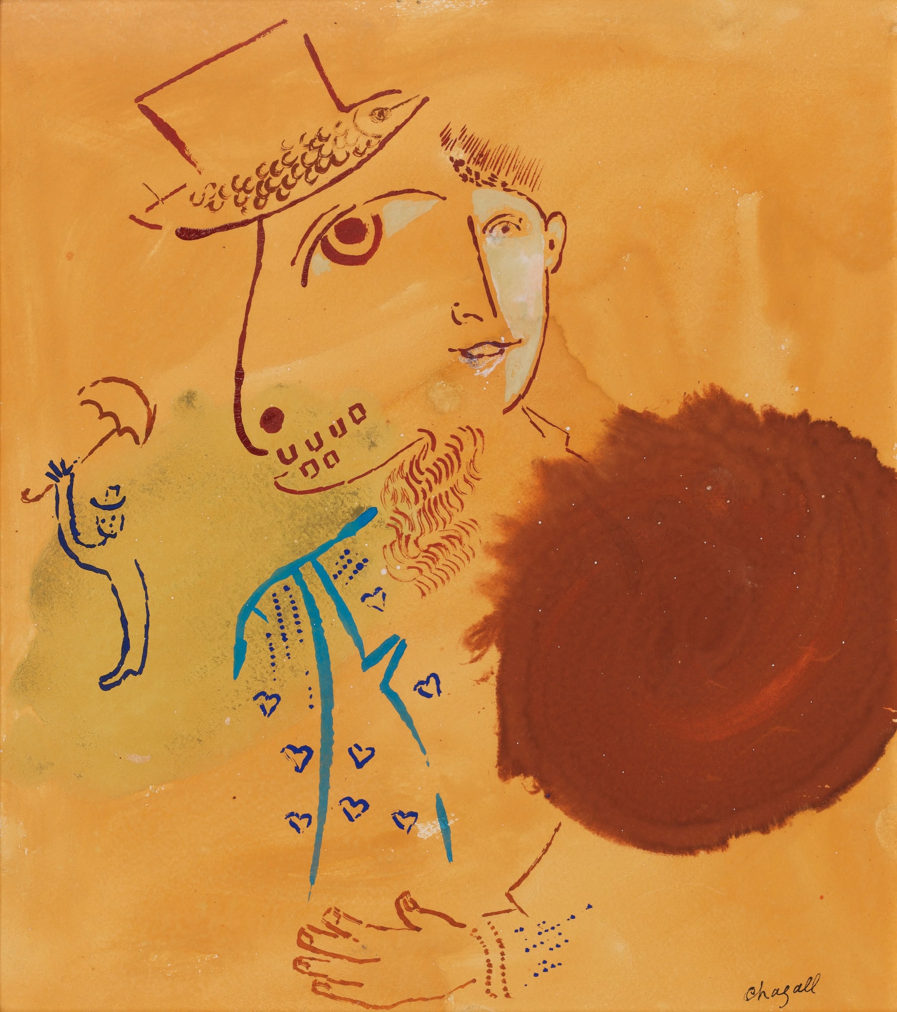 Marc Chagall, Double Profil, 1938