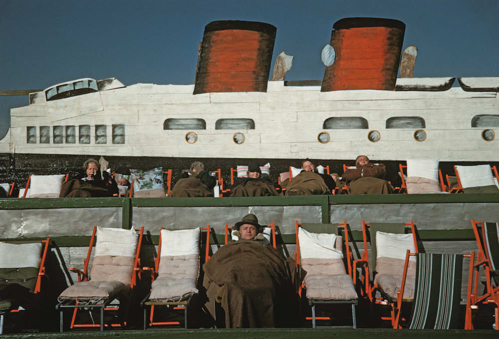 Marvin E. Newman, Winter Boardwalk, Coney Island, 1953