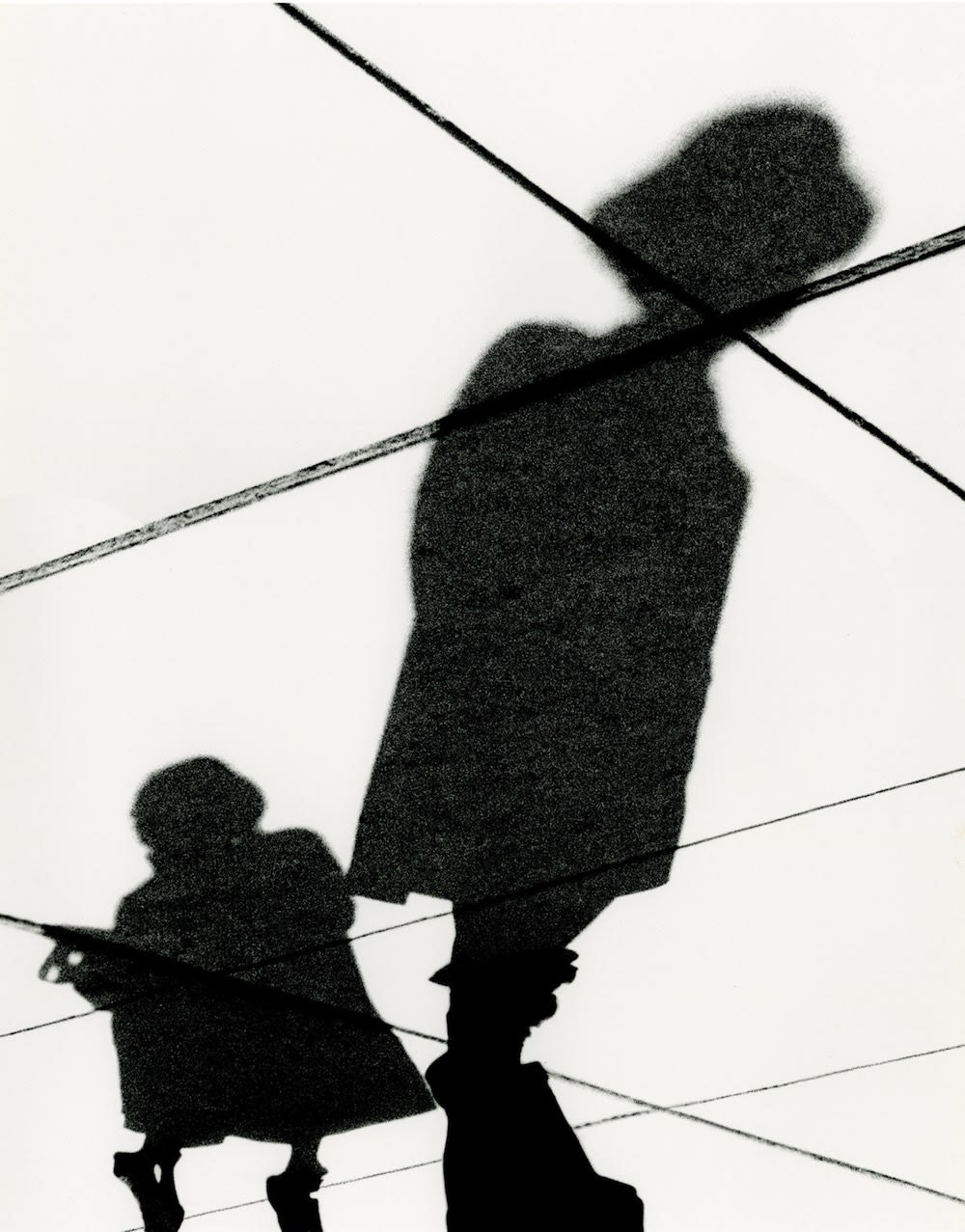 Marvin E. Newman Man and Woman, Shadow Series, Chicago Tirage pigmentaire postérieur 40,3 x 31 cm Dim. papier: 48 x 33 cm