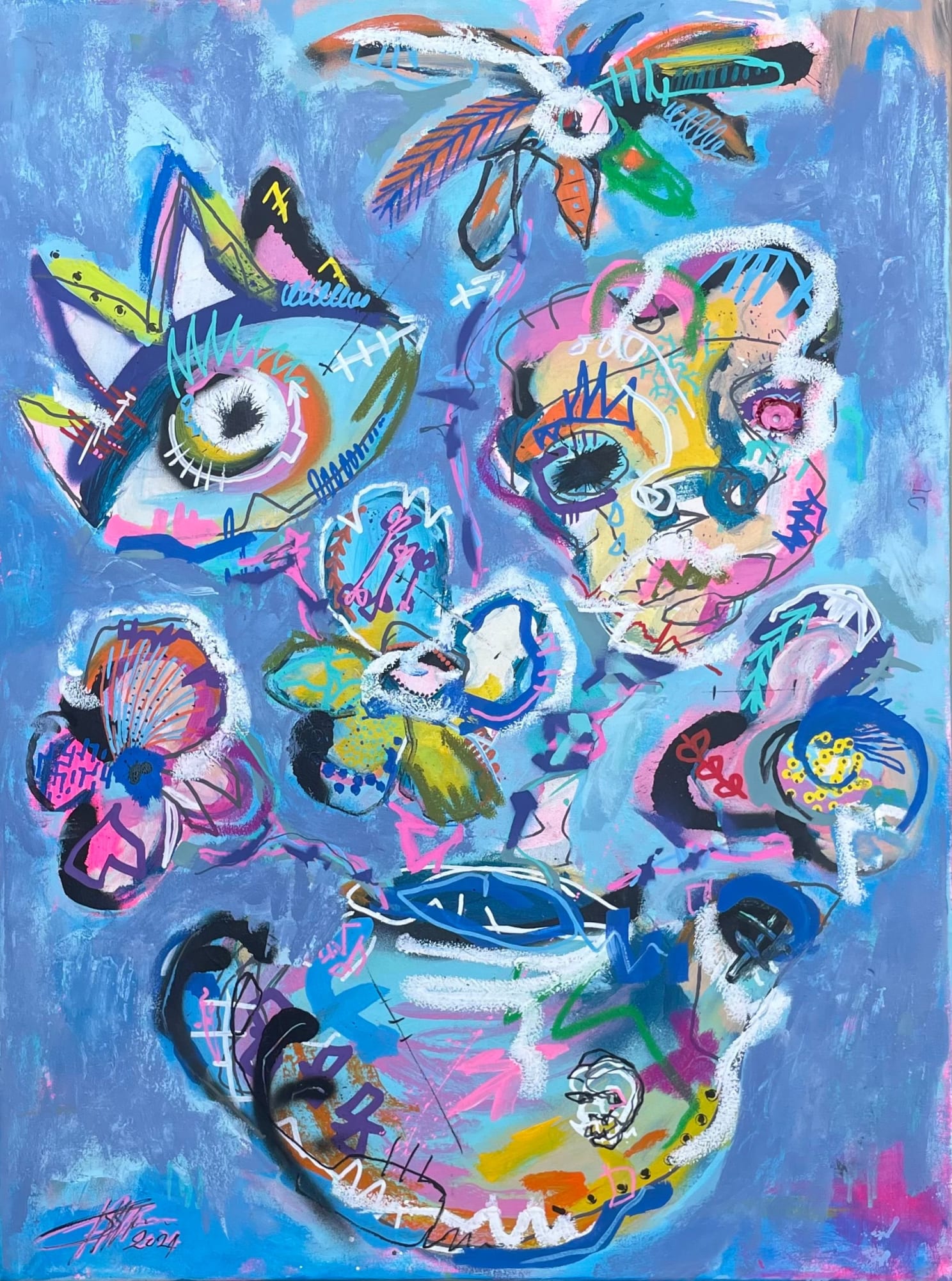 Matthijs Scholten, Porcelain Flower Cuts, 2024