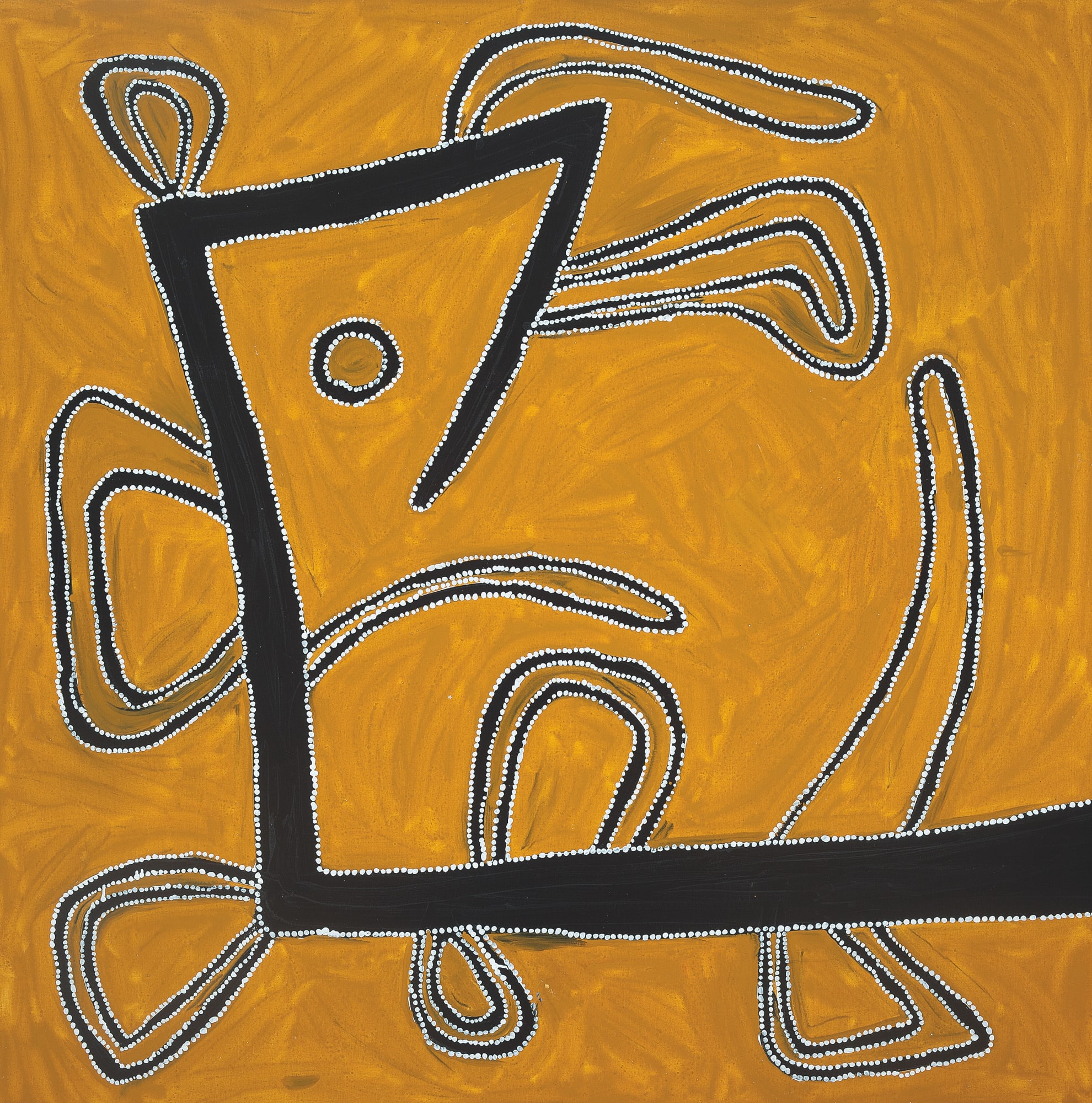 Rover Thomas Joolama, Cyclone Tracy - Willy Willy, 1995