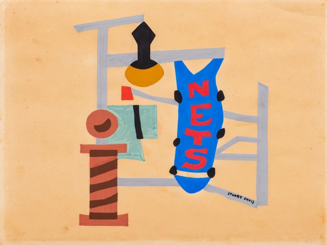 Stuart Davis, Street Signs, 1938