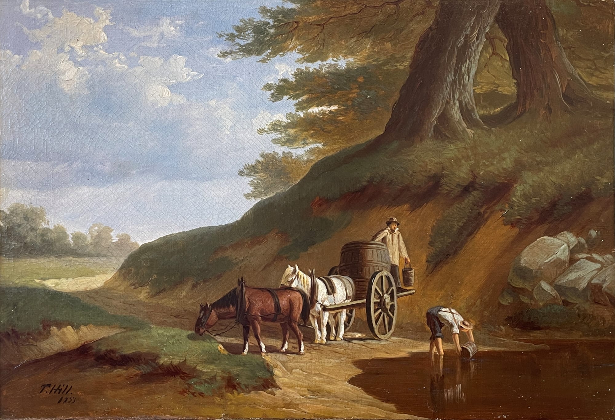 Thomas Hill, Water Stop, 1853
