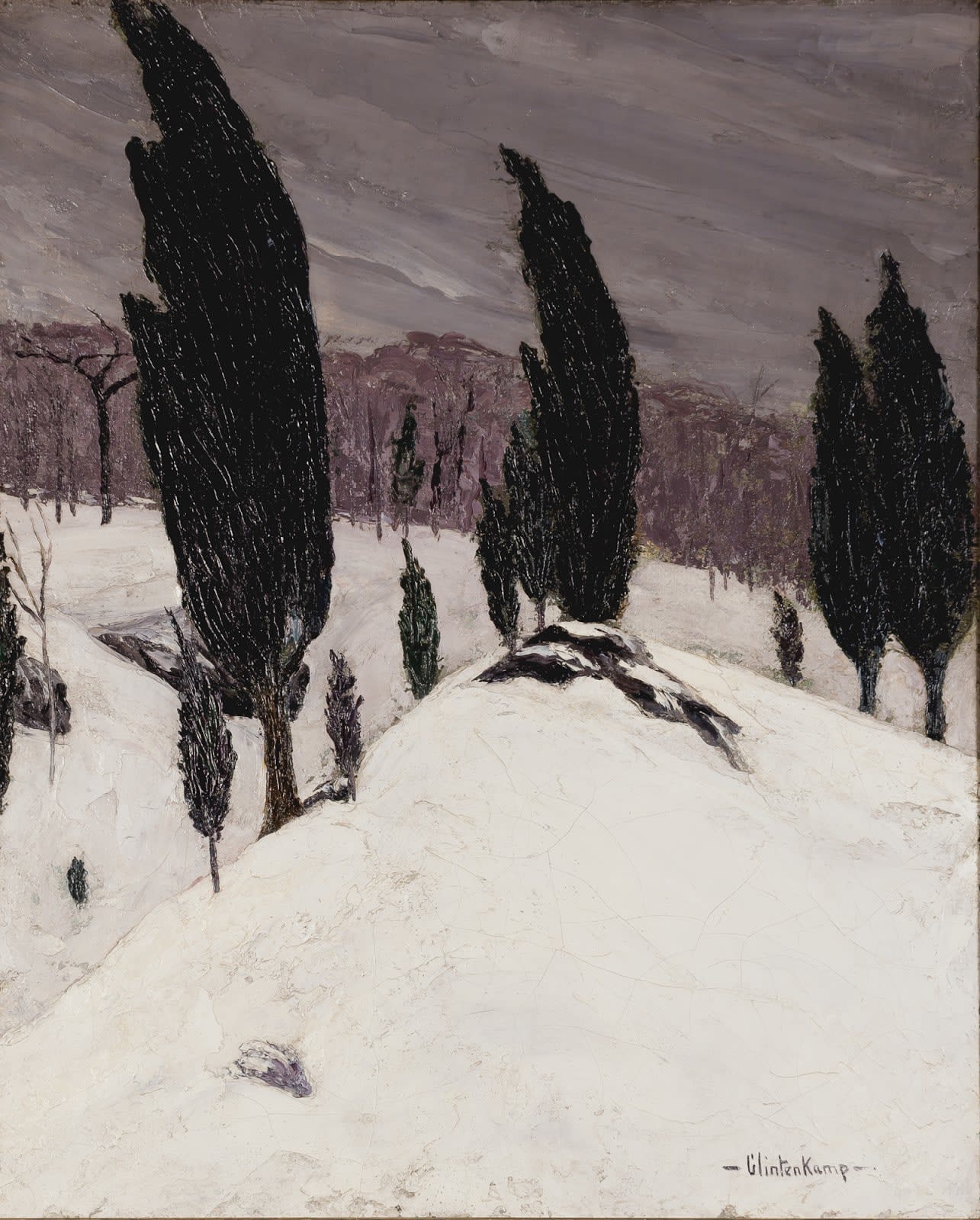 Henry Glintenkamp, Poplars in Winter, 1912