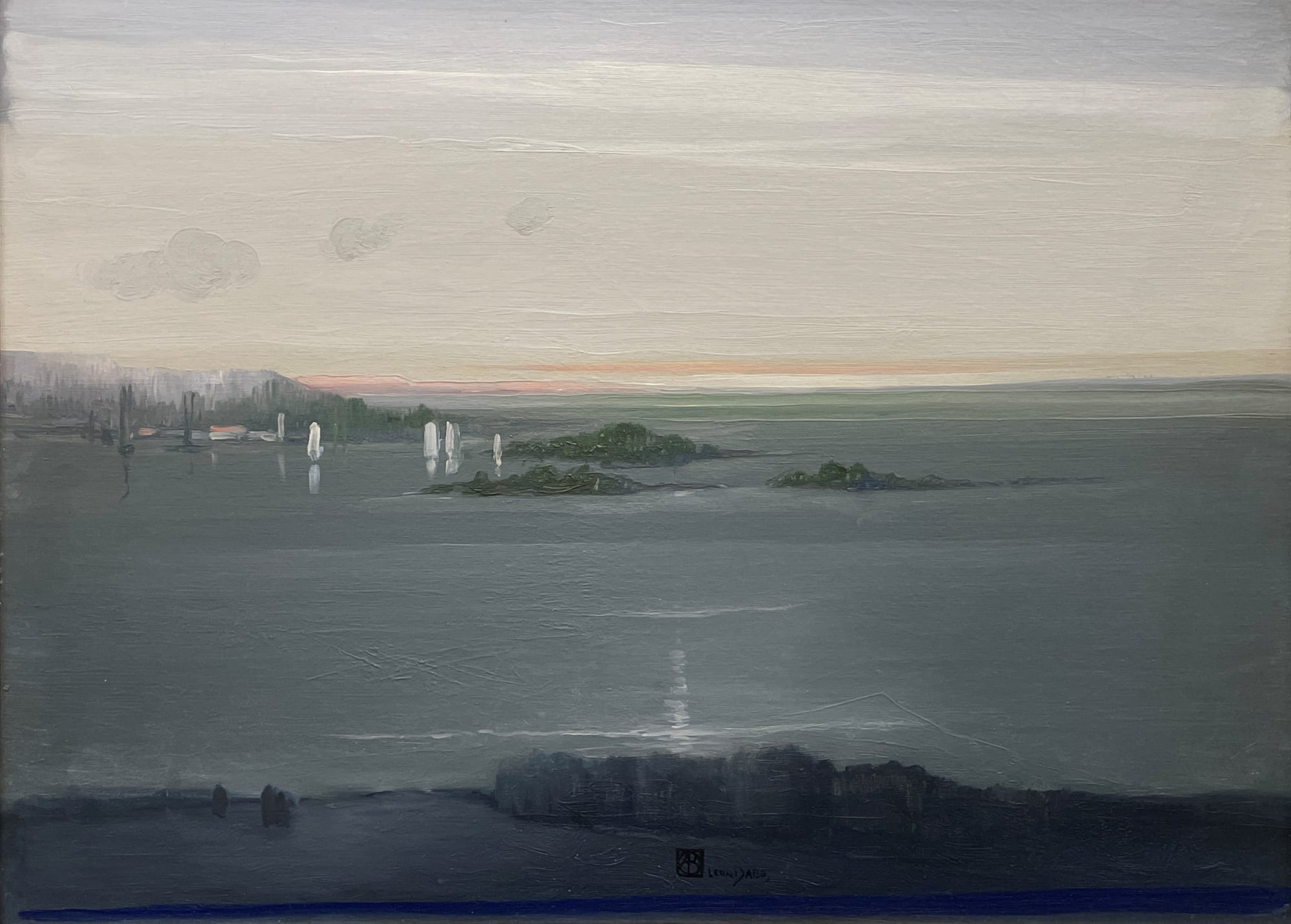 Leon Dabo, Seashore, Dawn, 1909