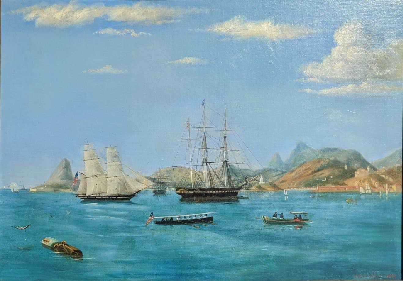 Julius Montalant, Harbour of Rio Janeiro, 1850