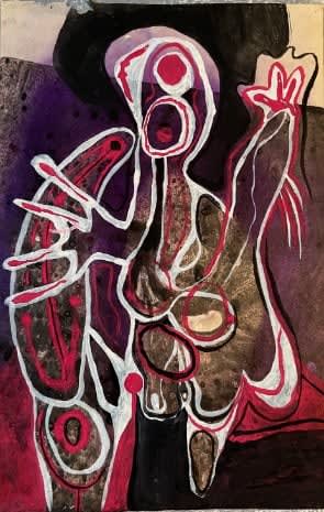 Gerome Kamrowski, Pink Figure, 1940