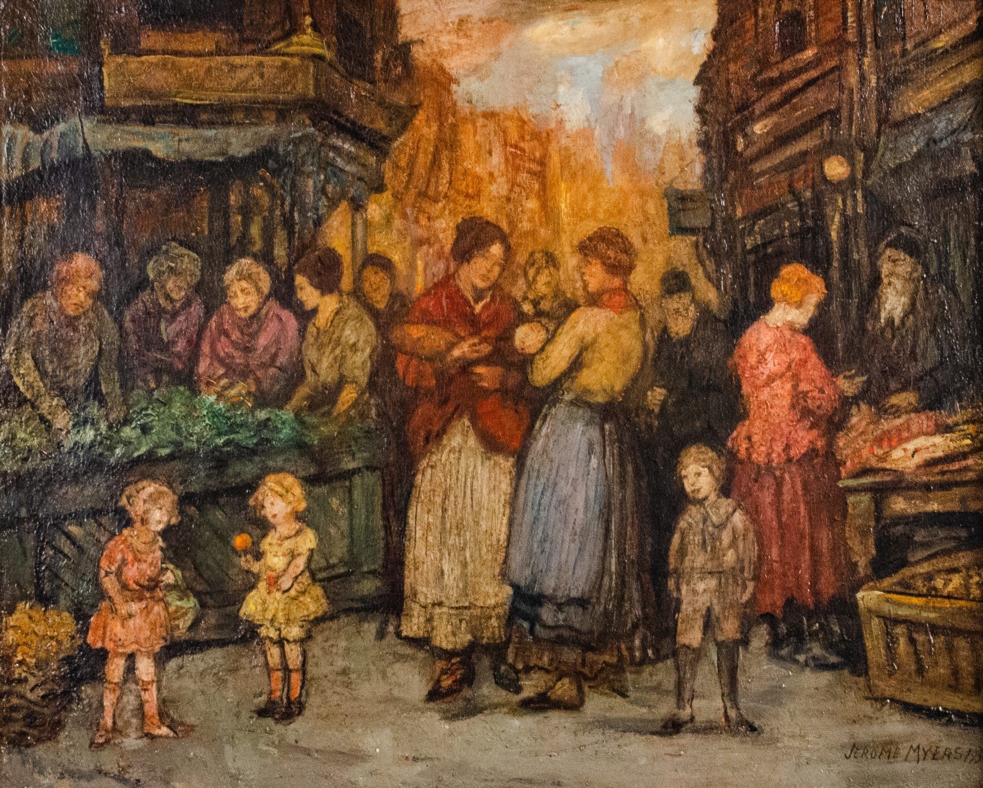 Jerome Myers, Lower East Side, 1930