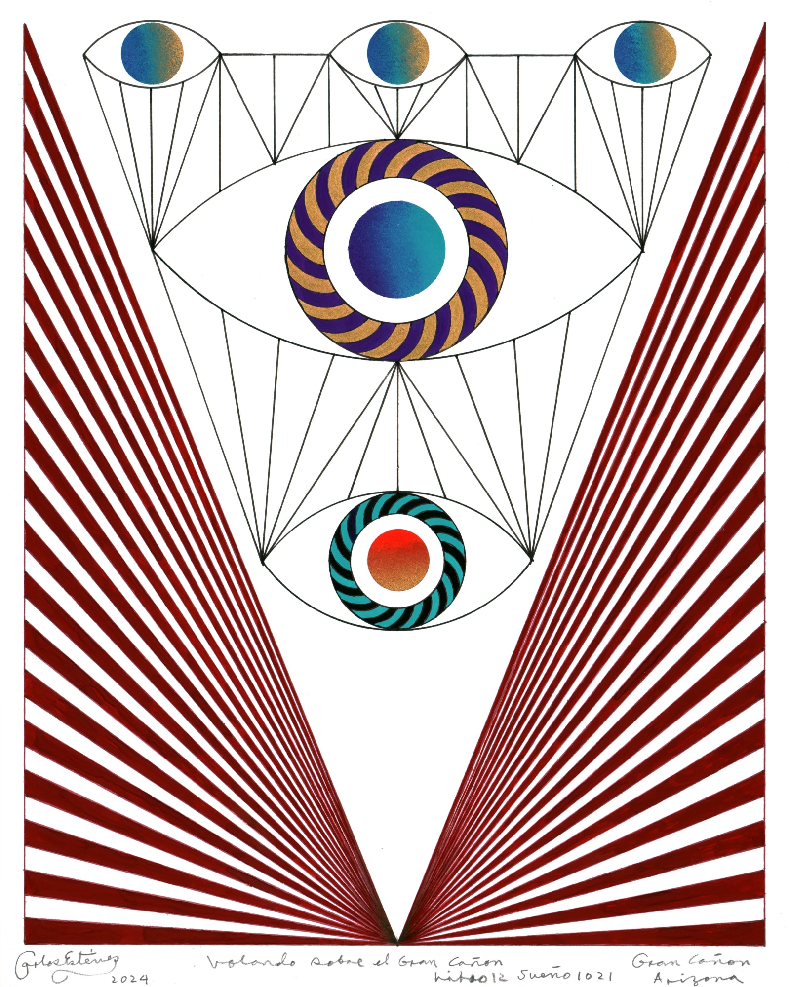 Carlos Estevez, Volando sobre el Gran Cañon. Sueño 1021. Libro 12, 2024