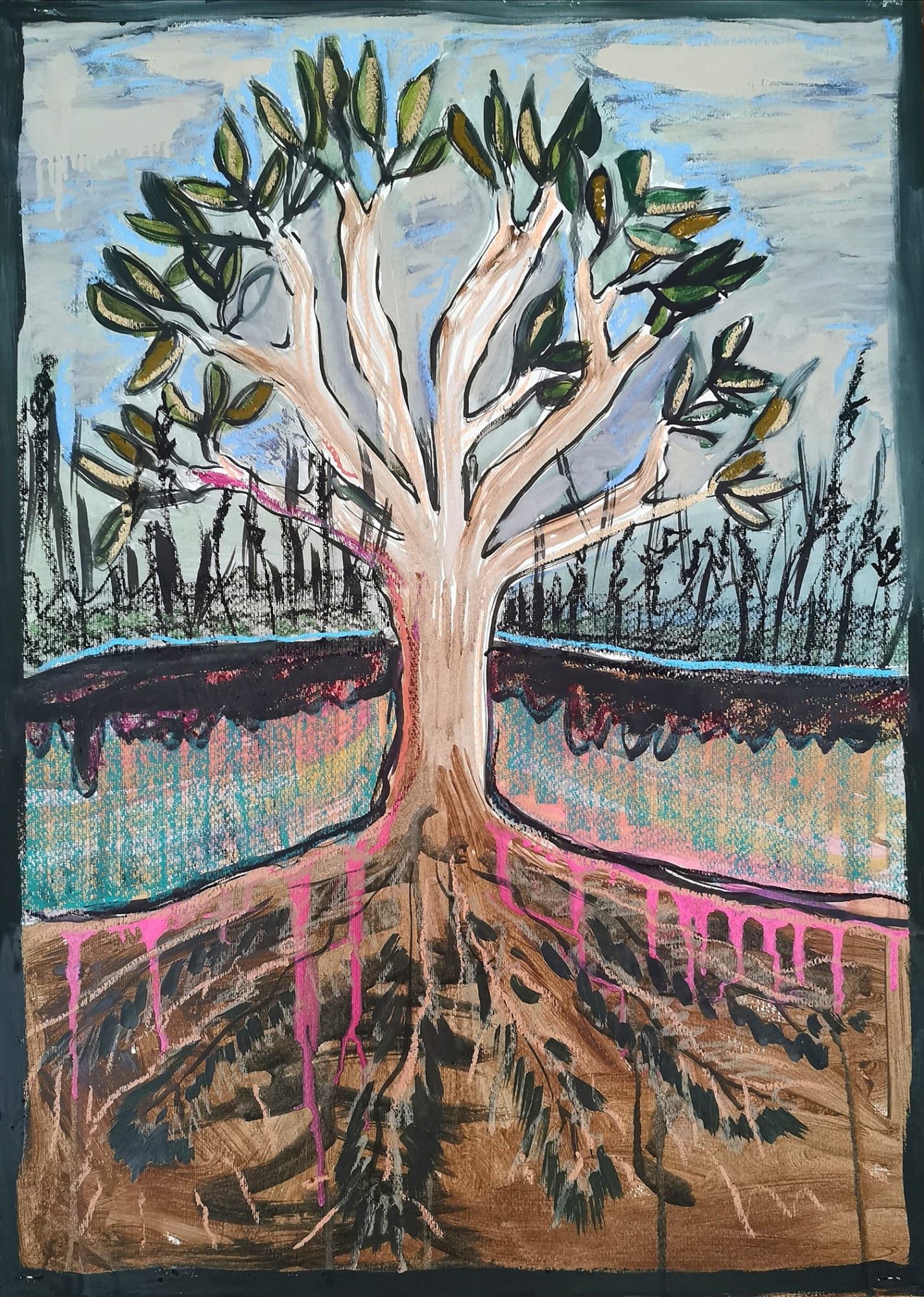 Kemi Onabulé, Evening Draws In (Study), 2020