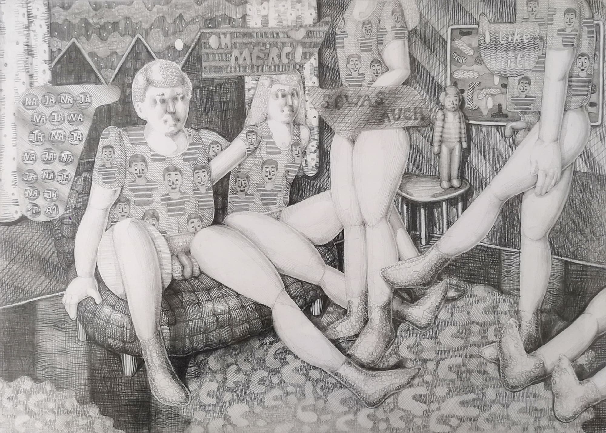 Lucas Kaiser, Wochenende im Wohnzimmer, 2019