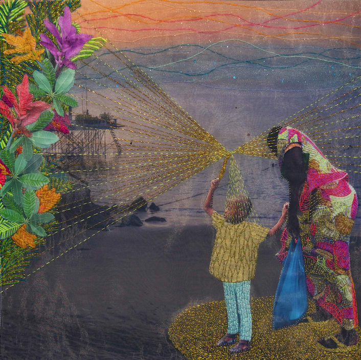 Joana Choumali, It has been hiding behind the sun, 2020