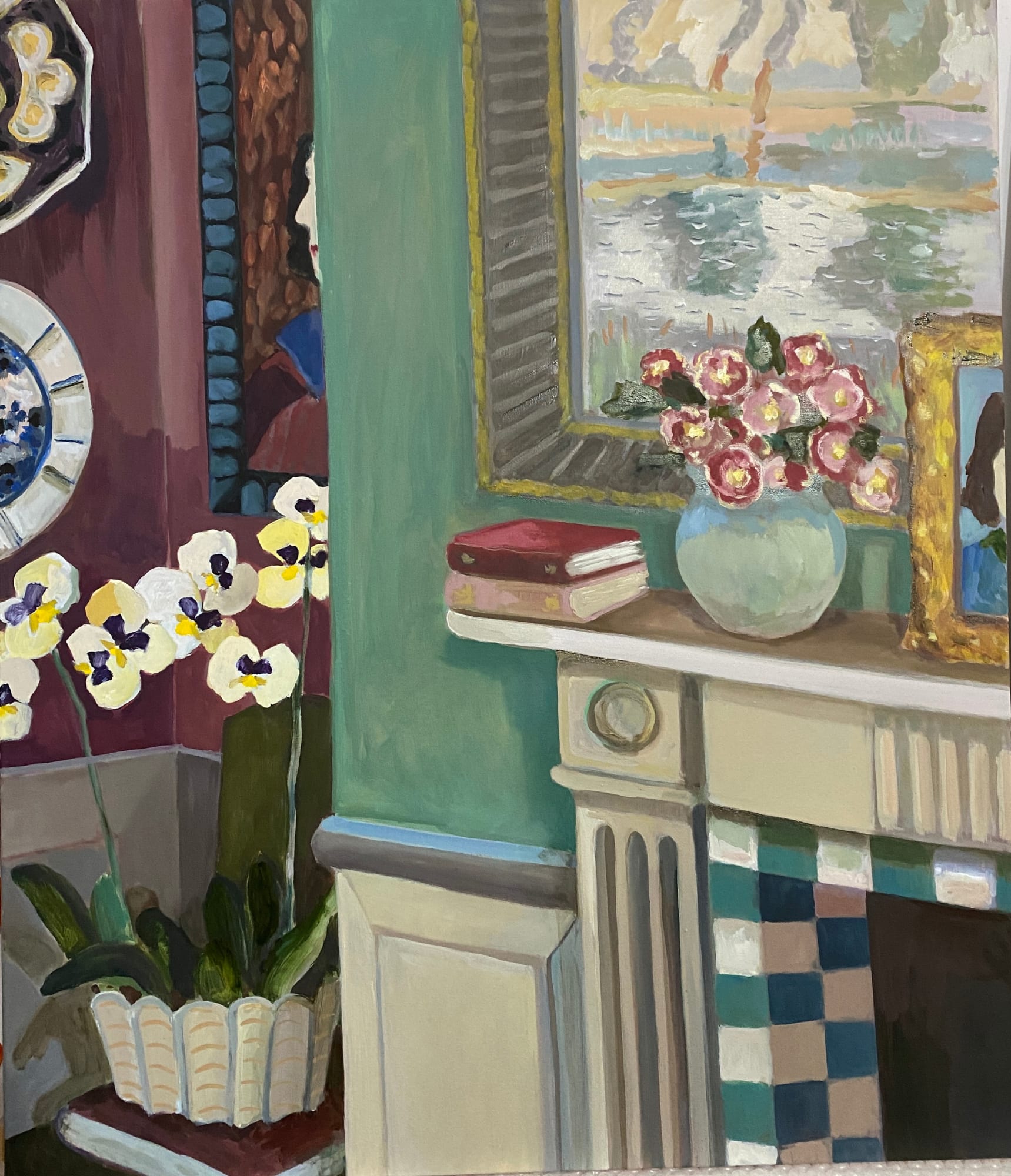 Lottie Cole, Chimney Piece IV with Winifred Nicholson, 2022