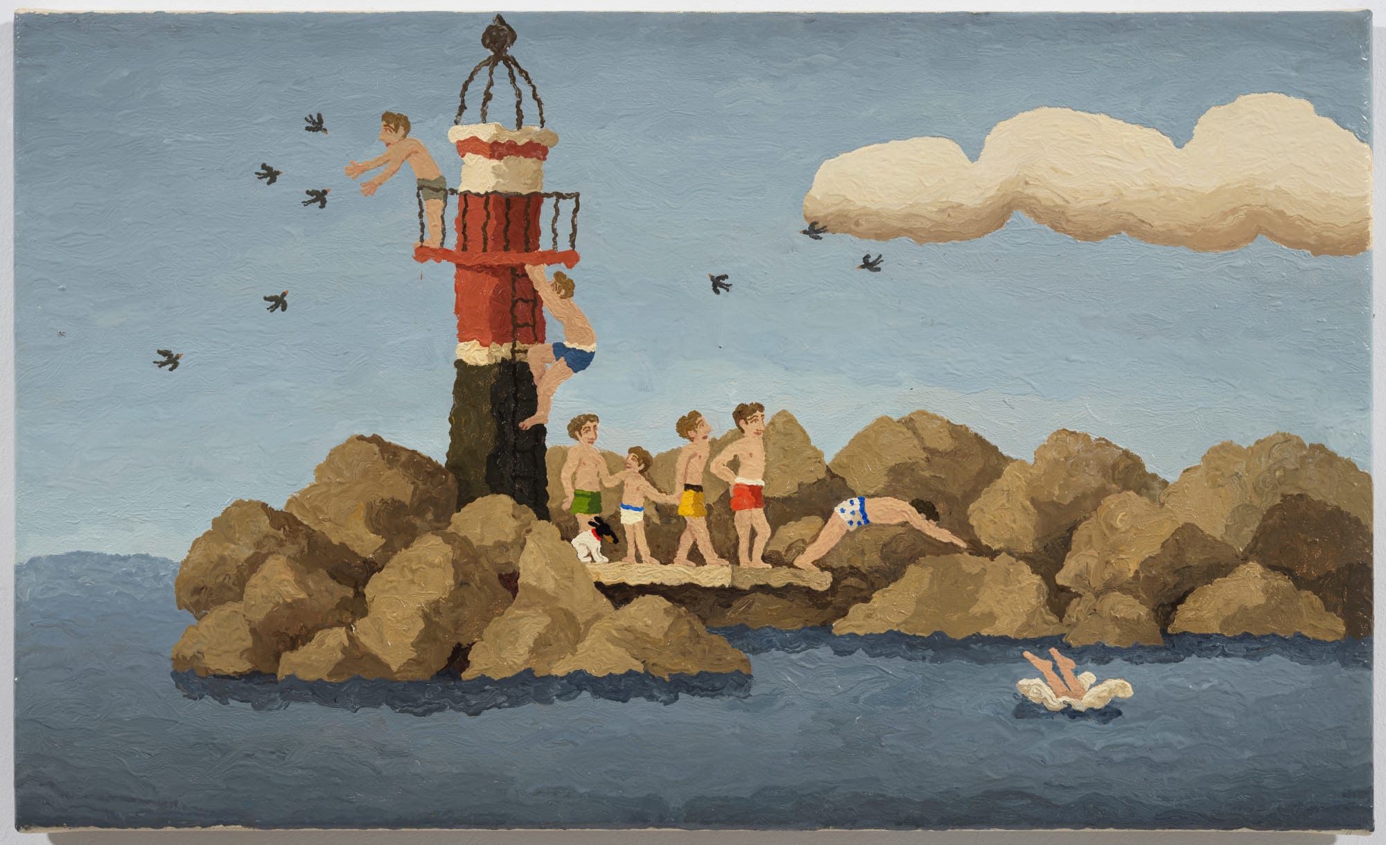 Ramiro Fernandez Saus, Diving off the Rocks, 2020