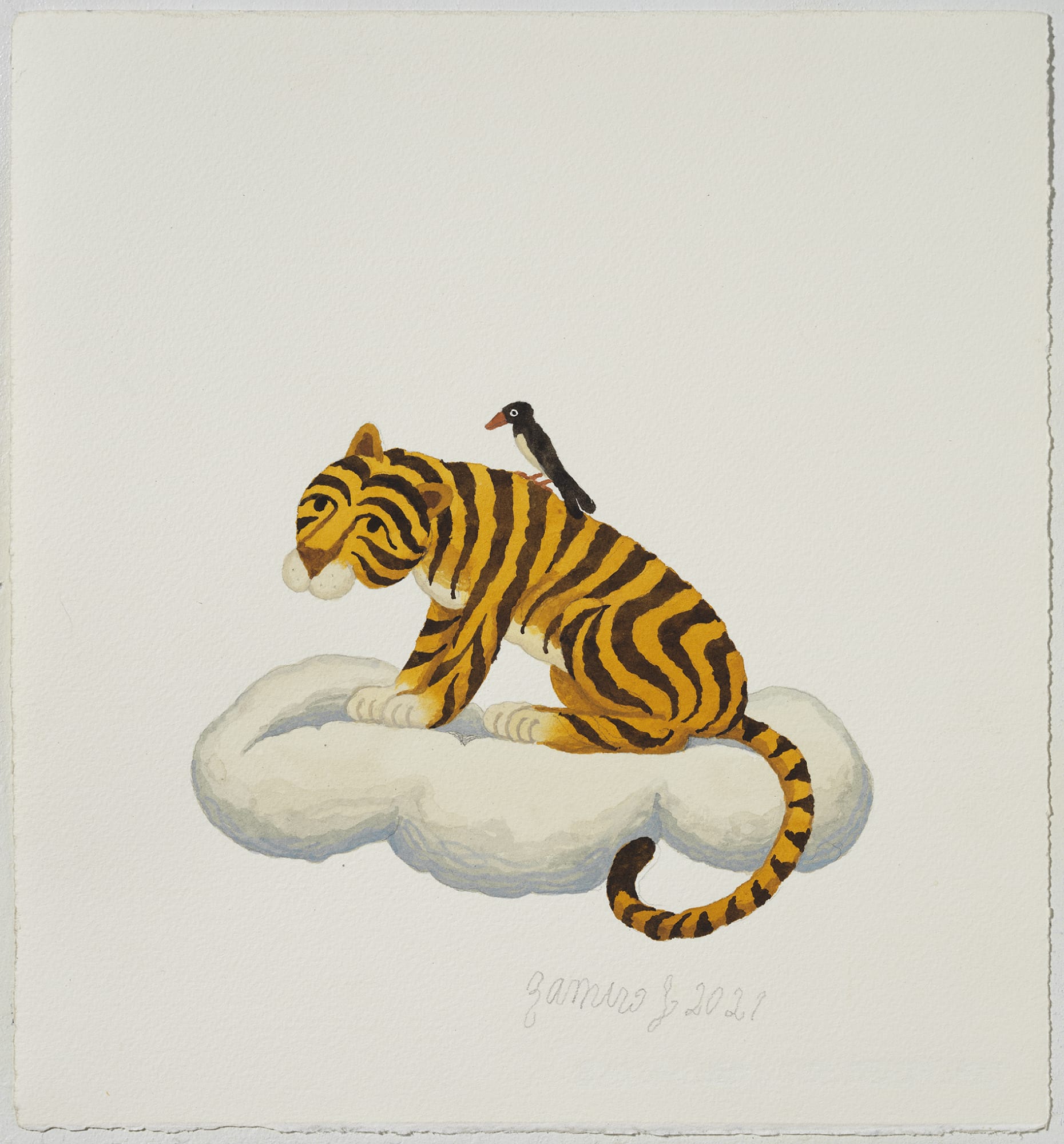 Ramiro Fernandez Saus, Tiger on a Cloud, 2021