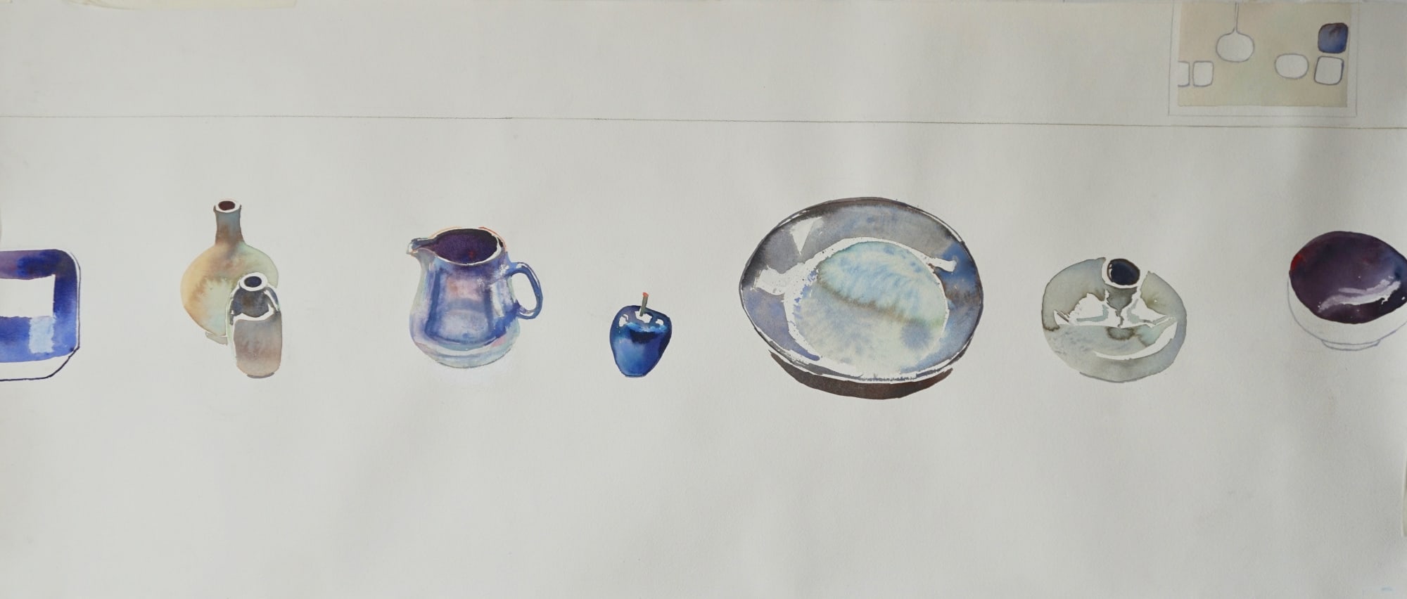 Sophie Knight, Parade of china with William Scott painting, 2024