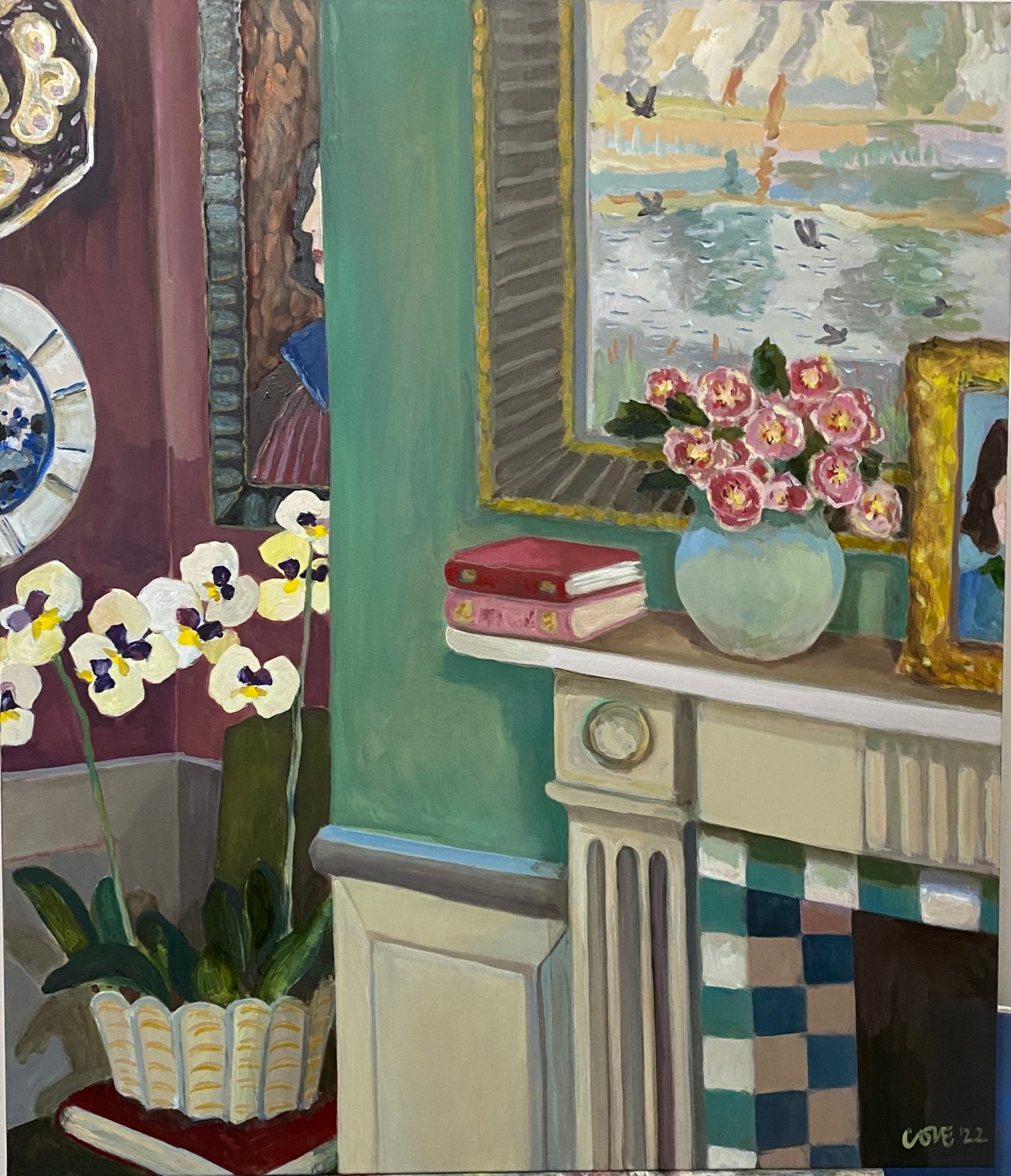 Lottie Cole, Chimney Piece IV with Winifred Nicholson, 2022