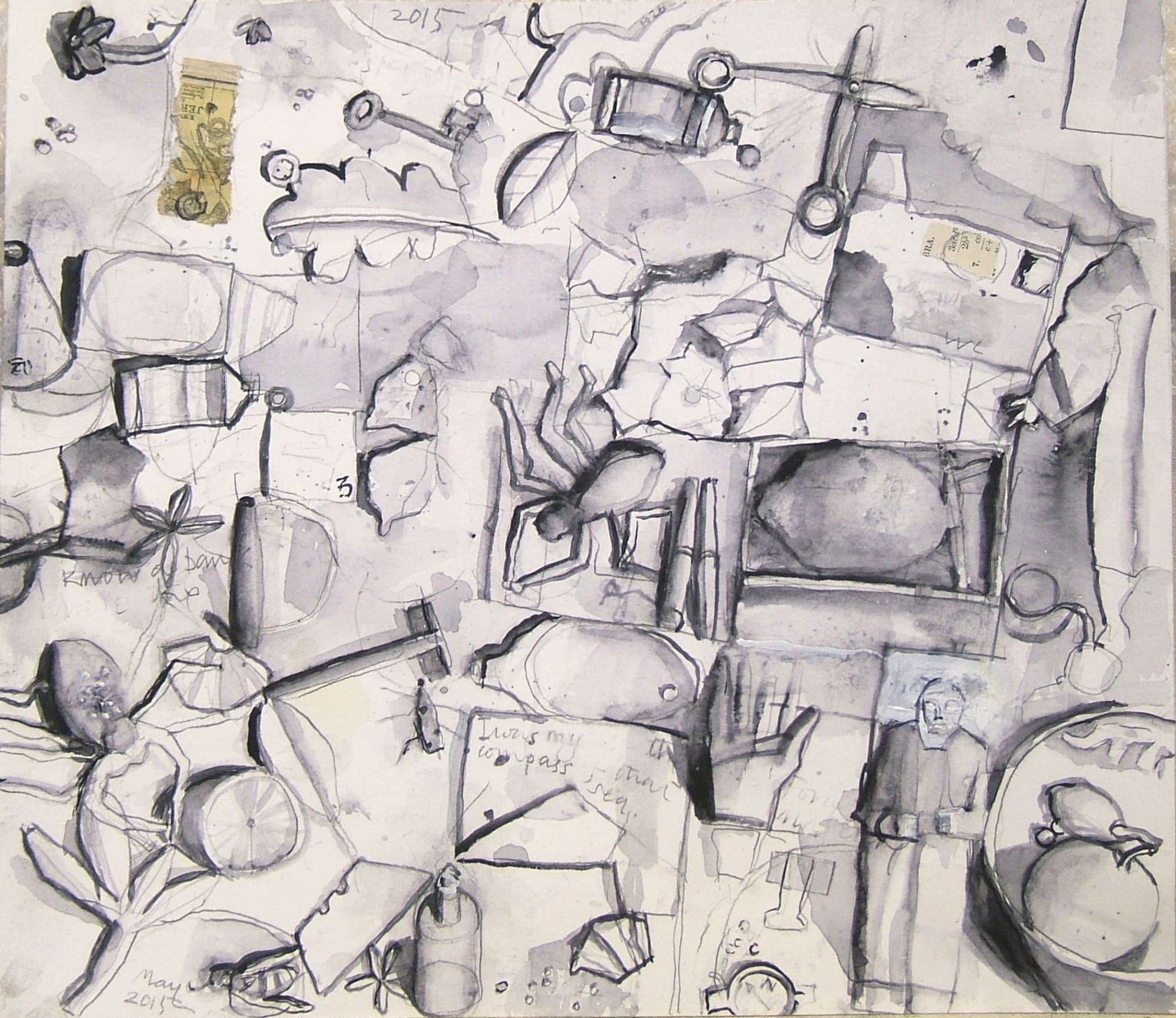 Brian Sayers, Painter's Table II, 2015