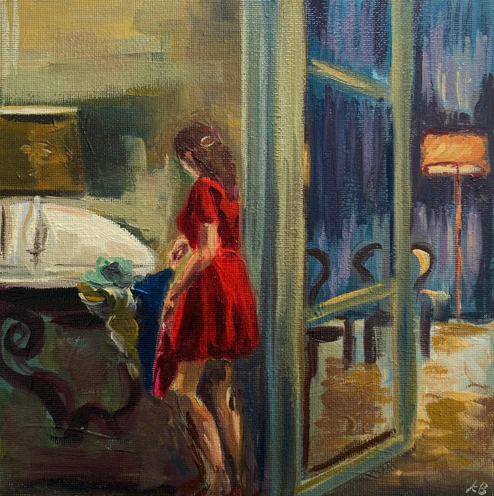 Katherine Benson, Red Dress, 2023