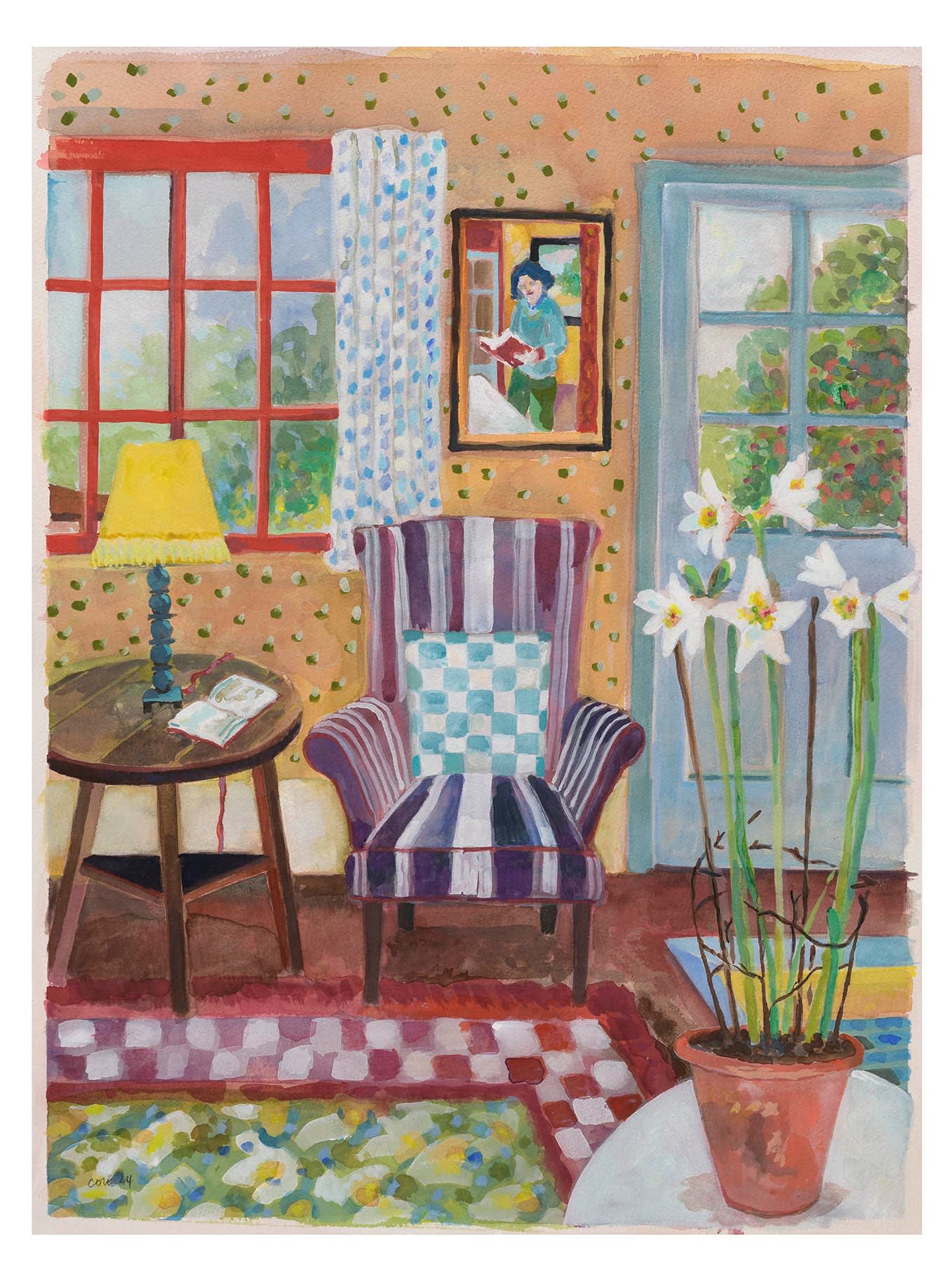 Lottie Cole, Interior with Amarylis , 2024