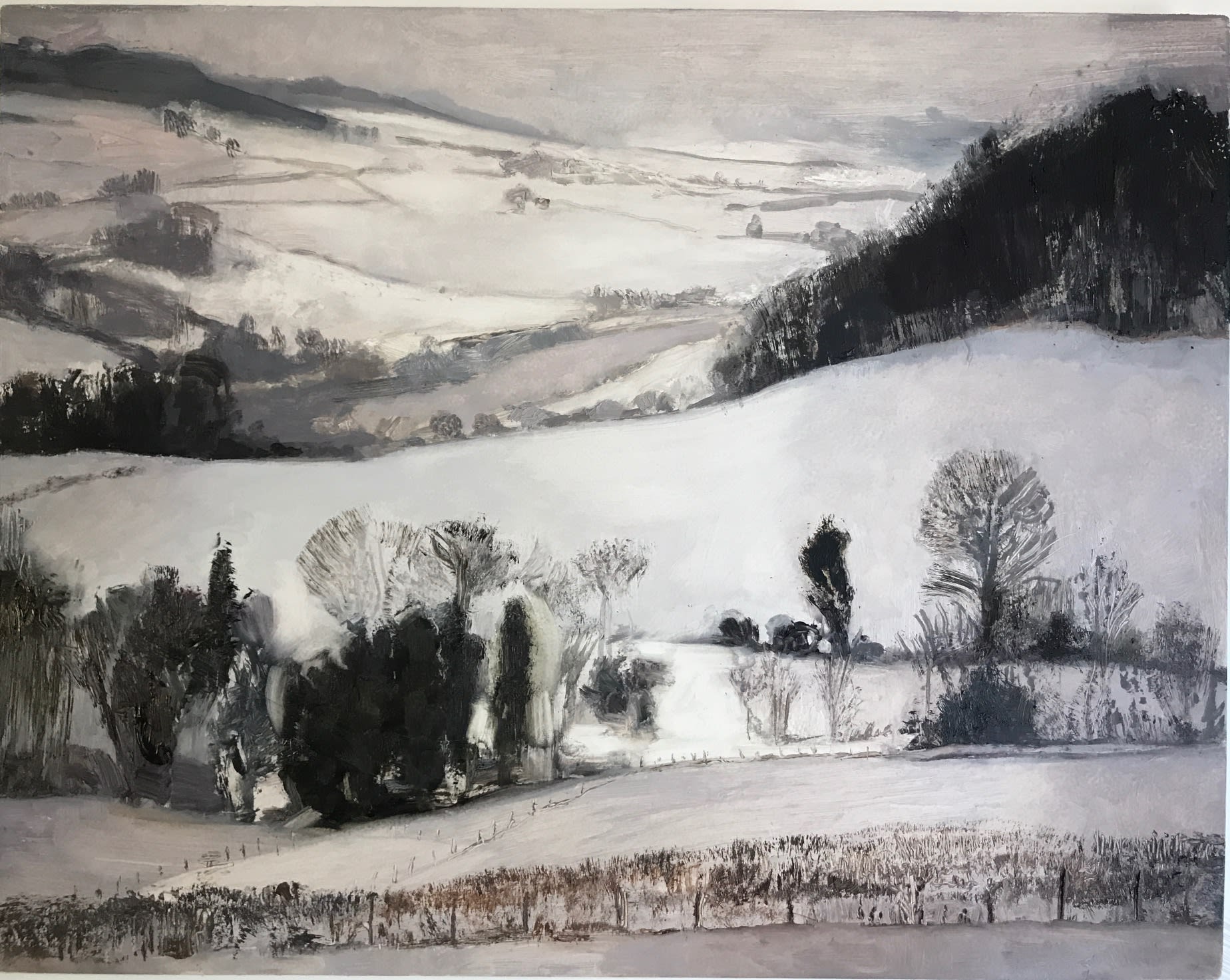 Henrietta Hoyer Millar, The Tay Valley Under Snow, 2020