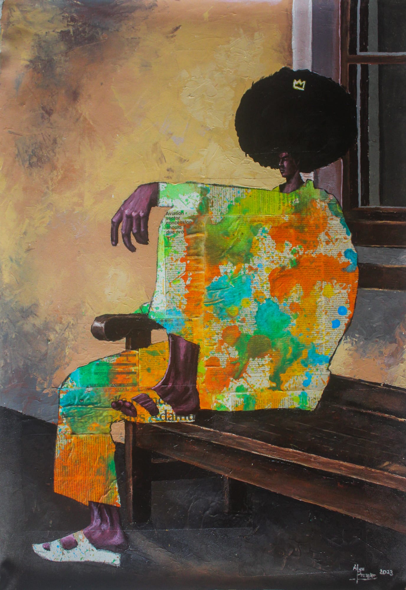 Prosper Aluu, My lonely days, 2023