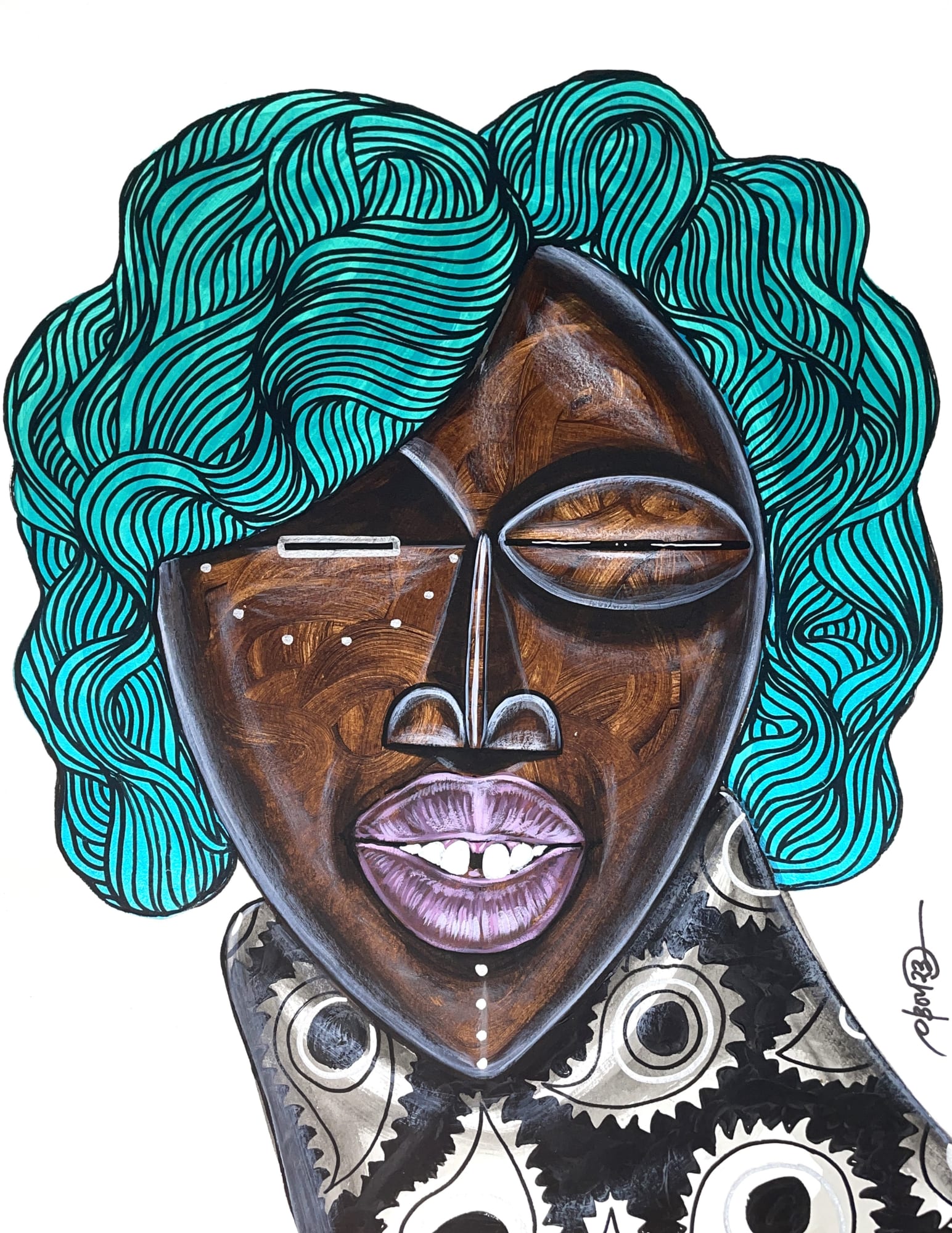 Obou Gbais, Grimasque #54, 2023