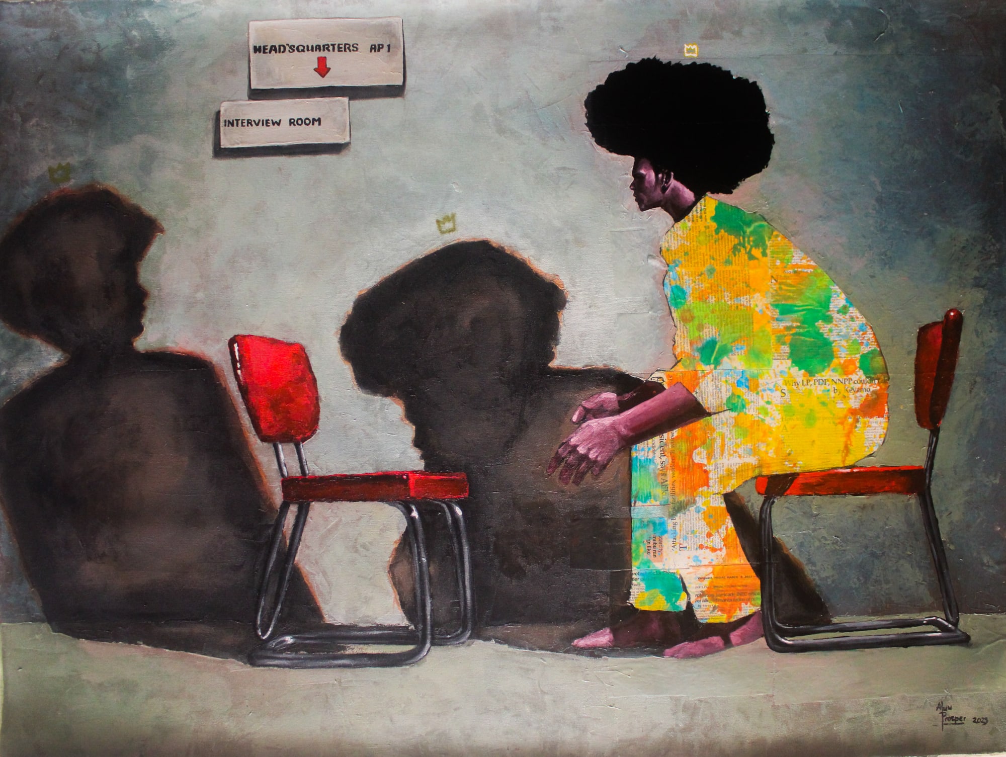 Prosper Aluu, Interrogating my conscience, 2023