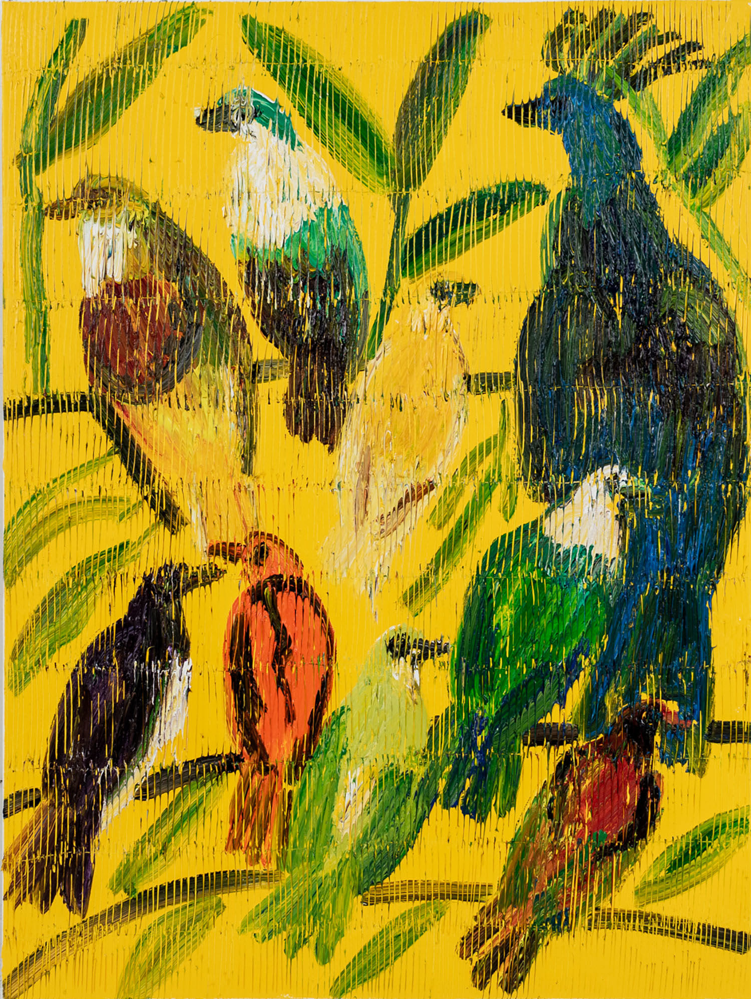 Hunt Slonem, Crowned Pigeon (CRK2248), 2021