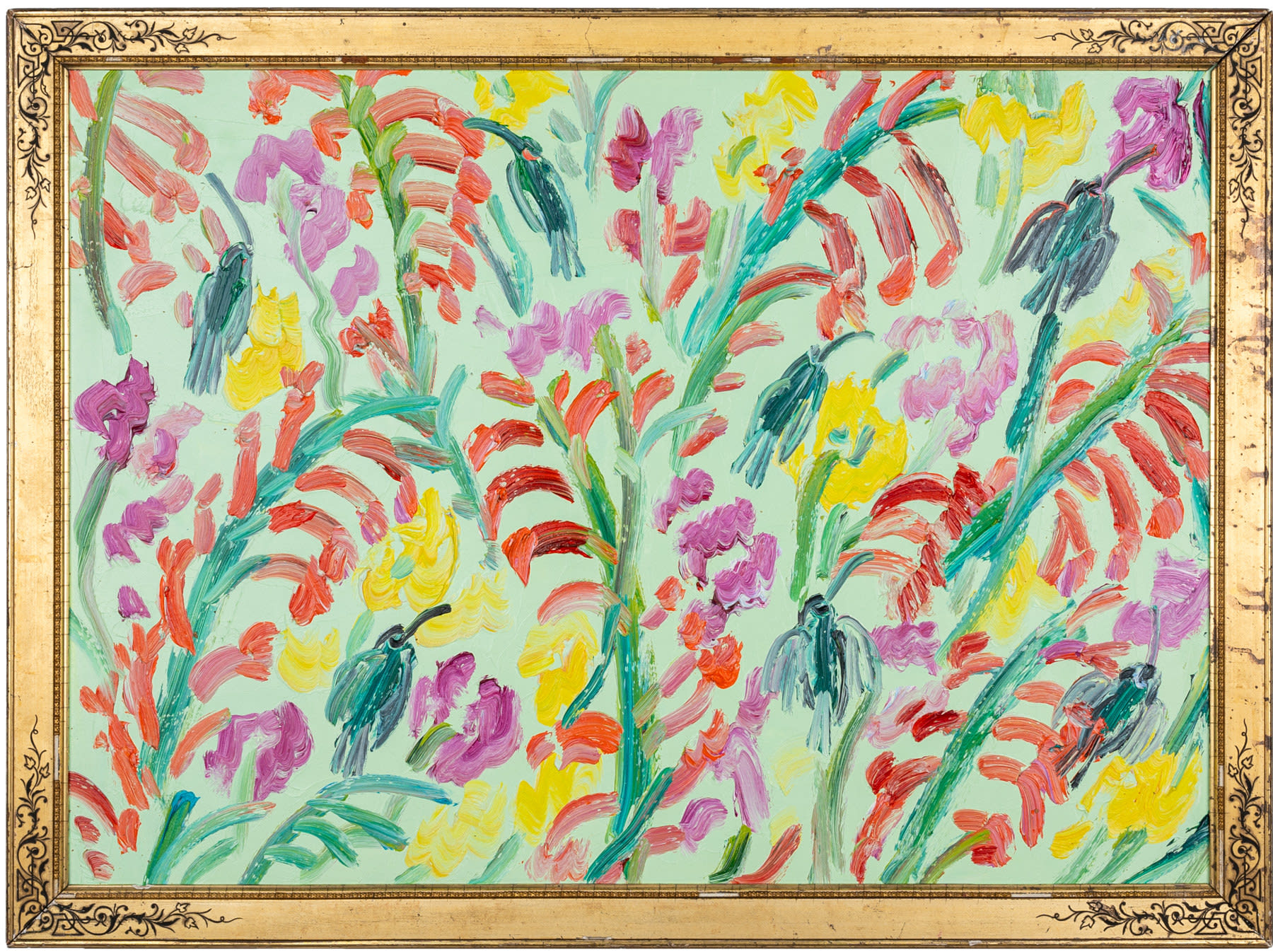 Hunt Slonem, Hummingbirds (JEM0263), 2023