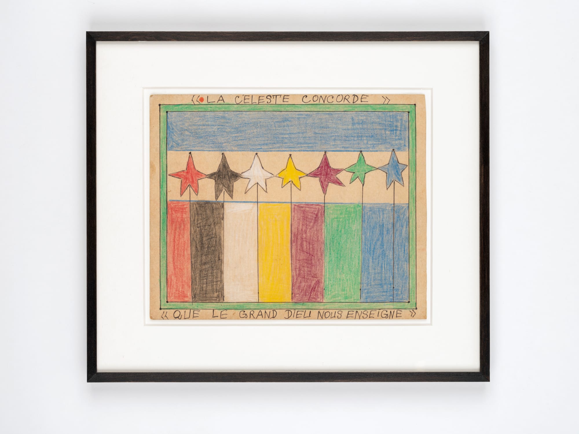 Frédéric Bruly Bouabré, La céleste concorde que le grand dieu nous enseigne, 2001