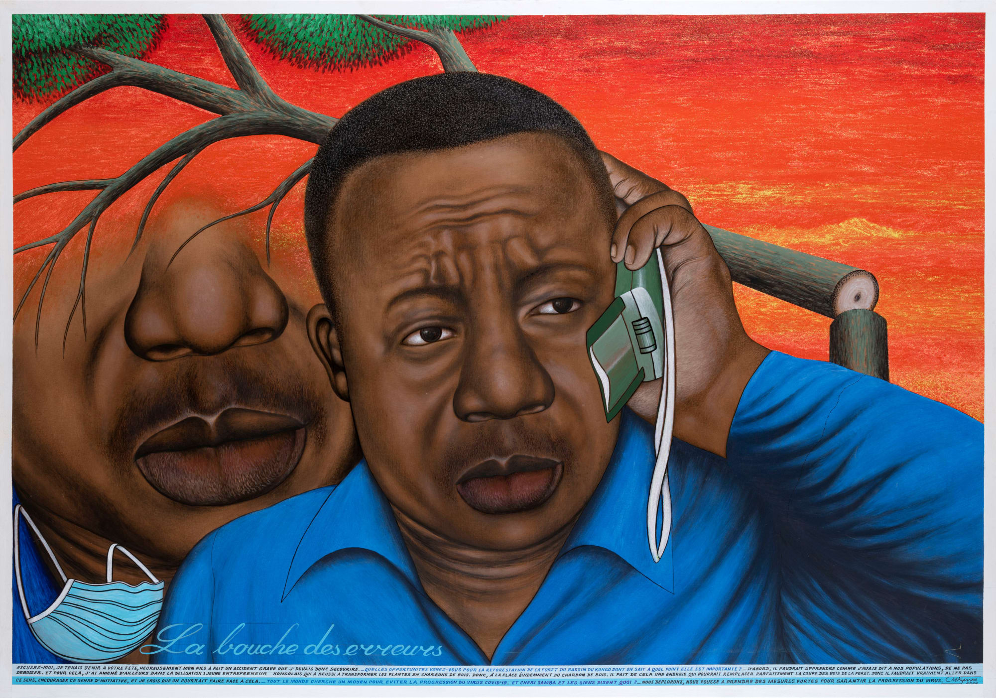 Chéri Samba, La bouche des erreurs, 2022