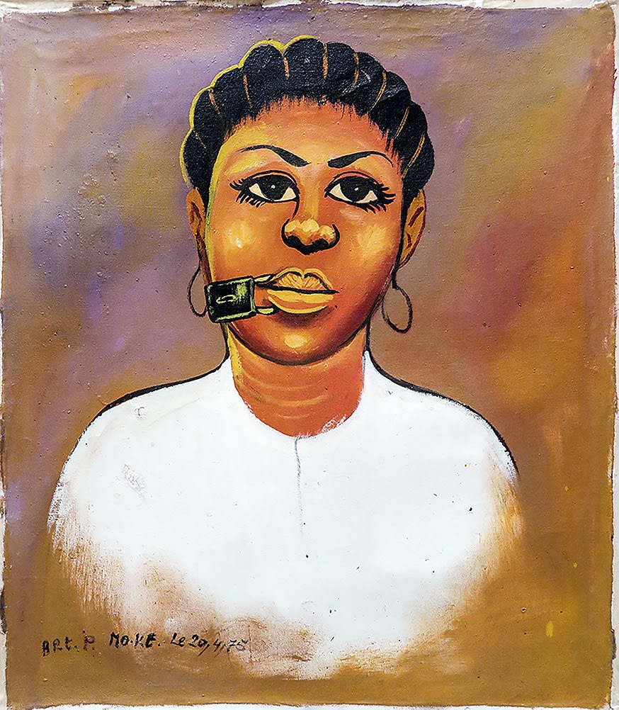 Moke Sans titre Acrylique sur toile 55 x 47,5 cm 21,6 x 18,7 inches