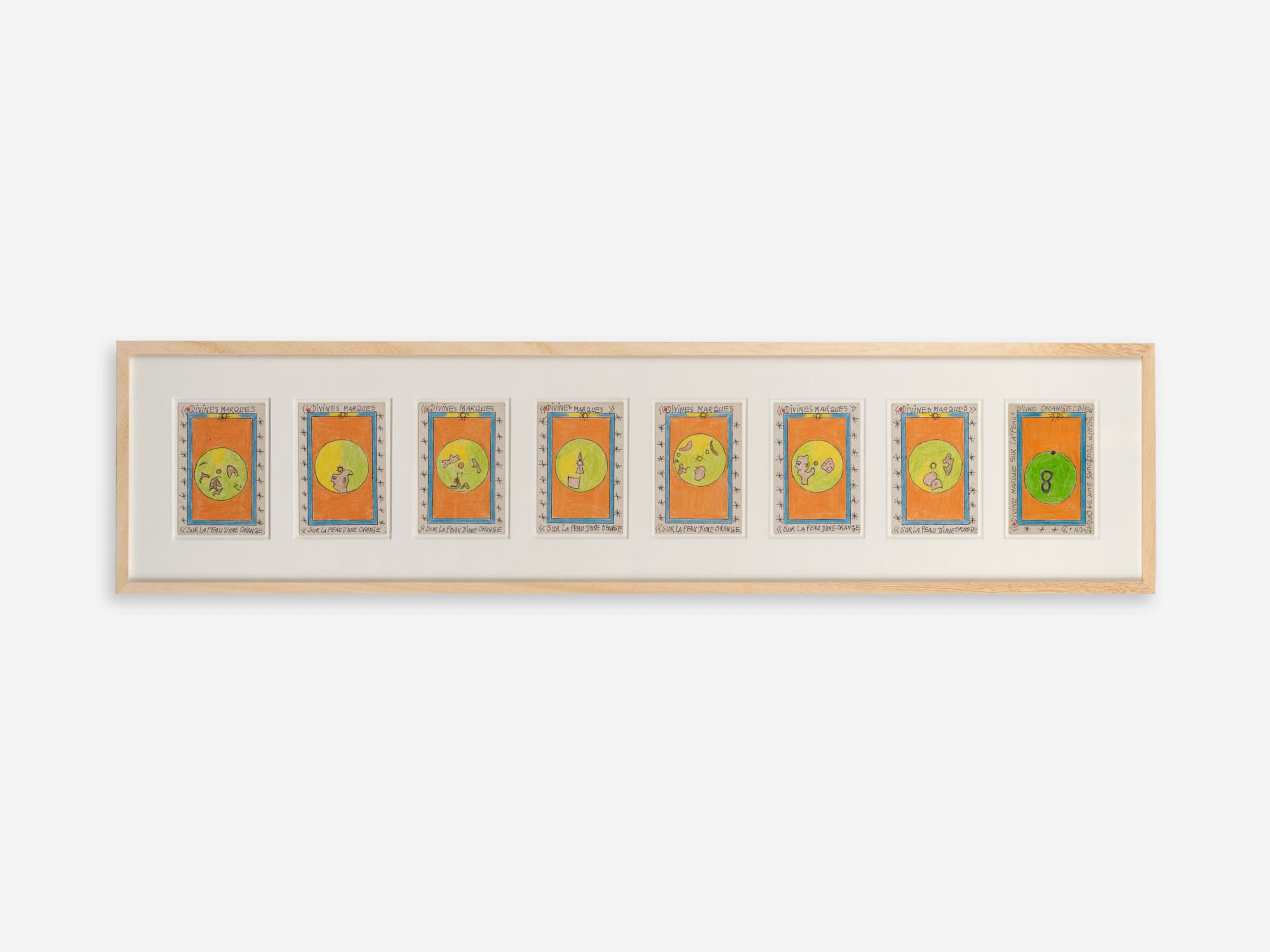 Frédéric Bruly Bouabré, Divines marques sur la peau d'une orange, 2007