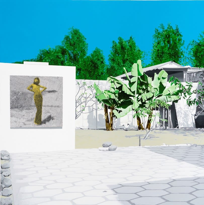 Vincent Michéa Fatou Zone B Acylique sur toile 130 x 130 cm 51 x 51 inches