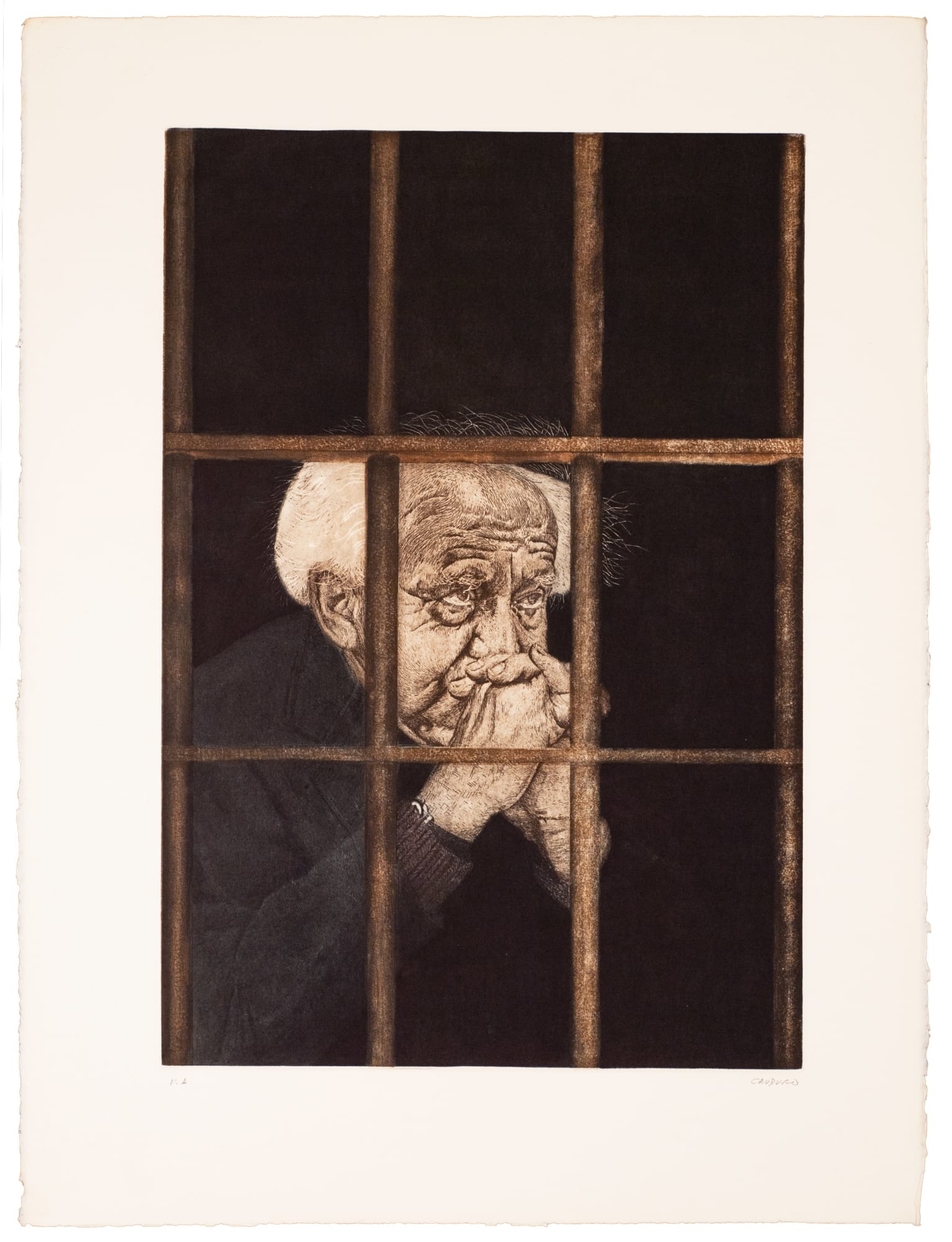 Rafael Cauduro, "José en prisión", 1989