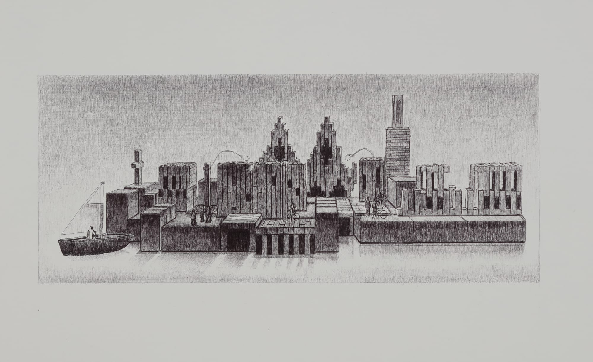 Francisco Morales, "Ciudades invisibles V", 2021 / 2022