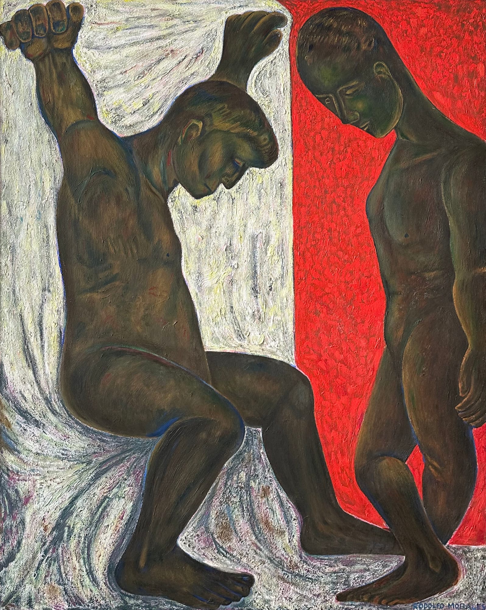 Rodolfo Morales, "Dos Hombres", 1984