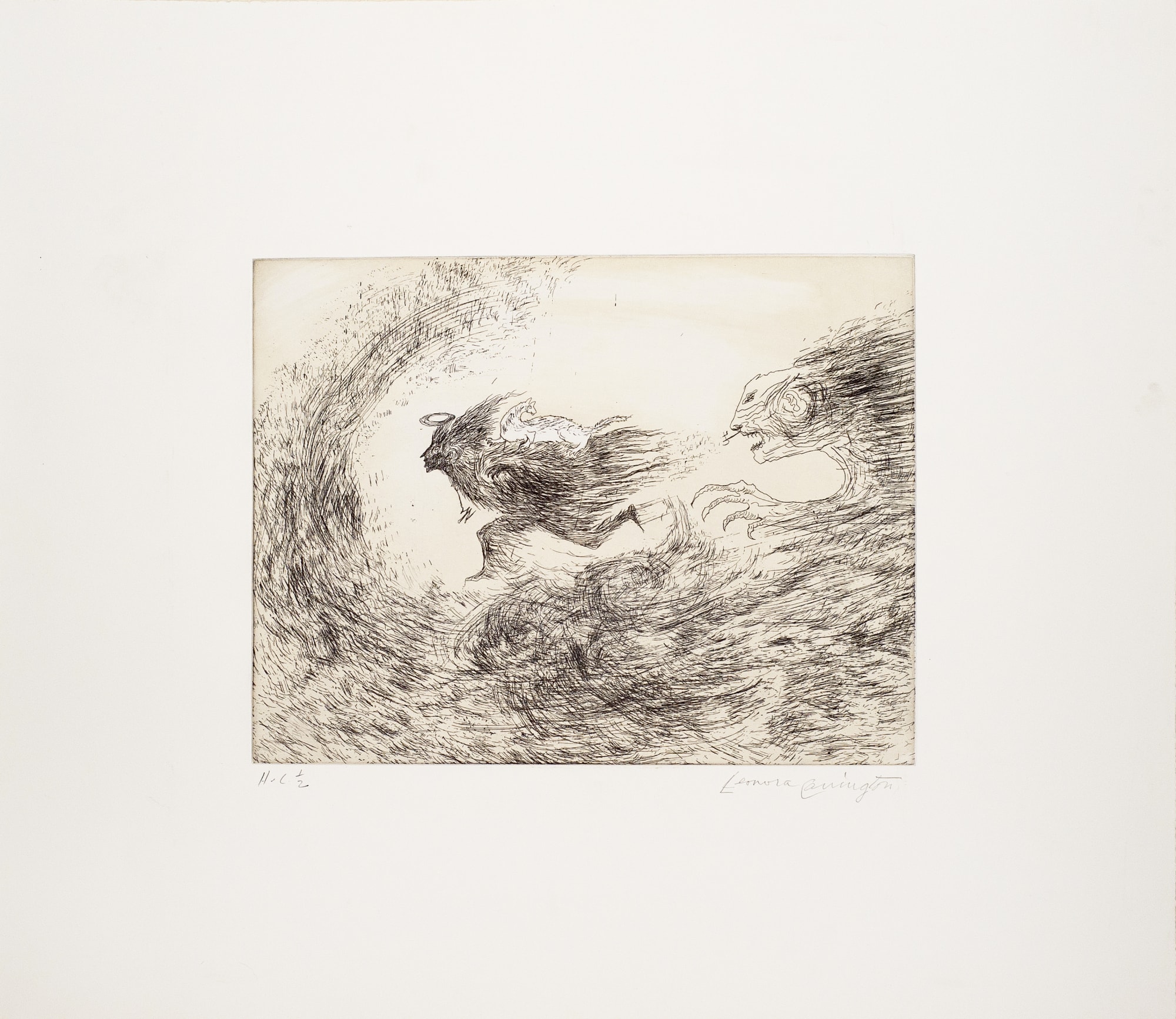 Leonora Carrington, "Flight", 1998