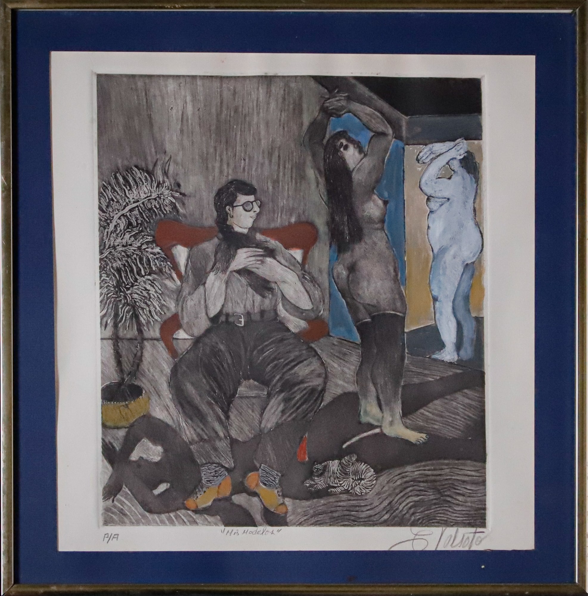 Luis Valsoto, "Mis modelos", 2000